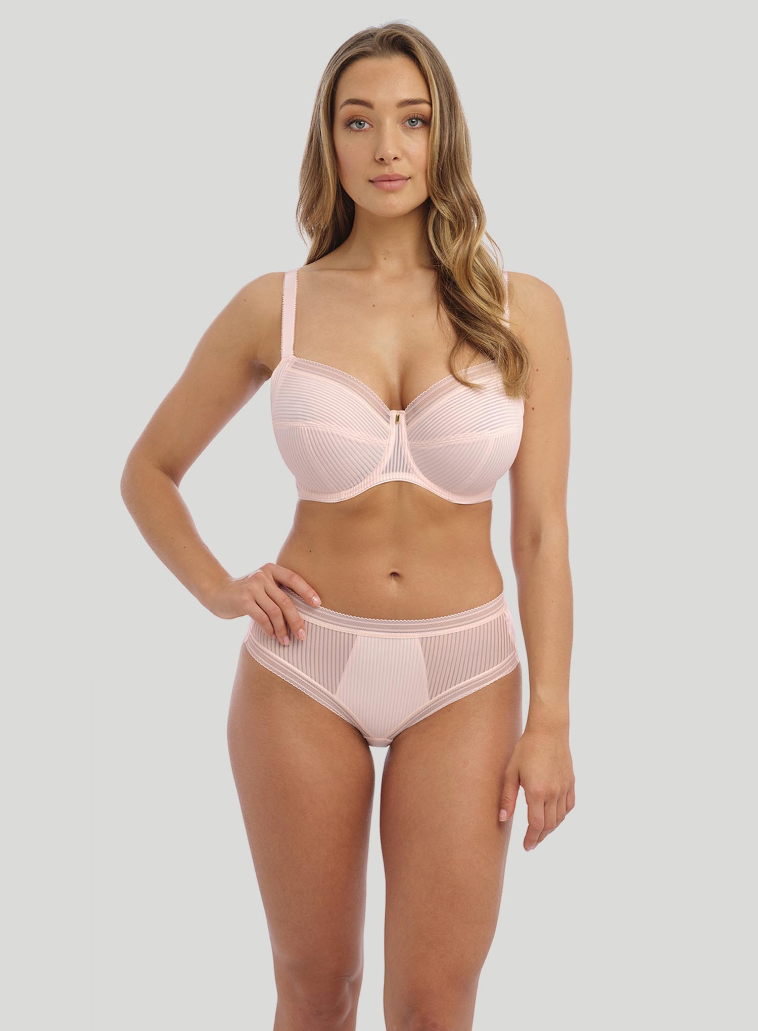 Fantasie Fusion Bra Blush Pink Size 34G Underwired Full Cup Side Support  3091