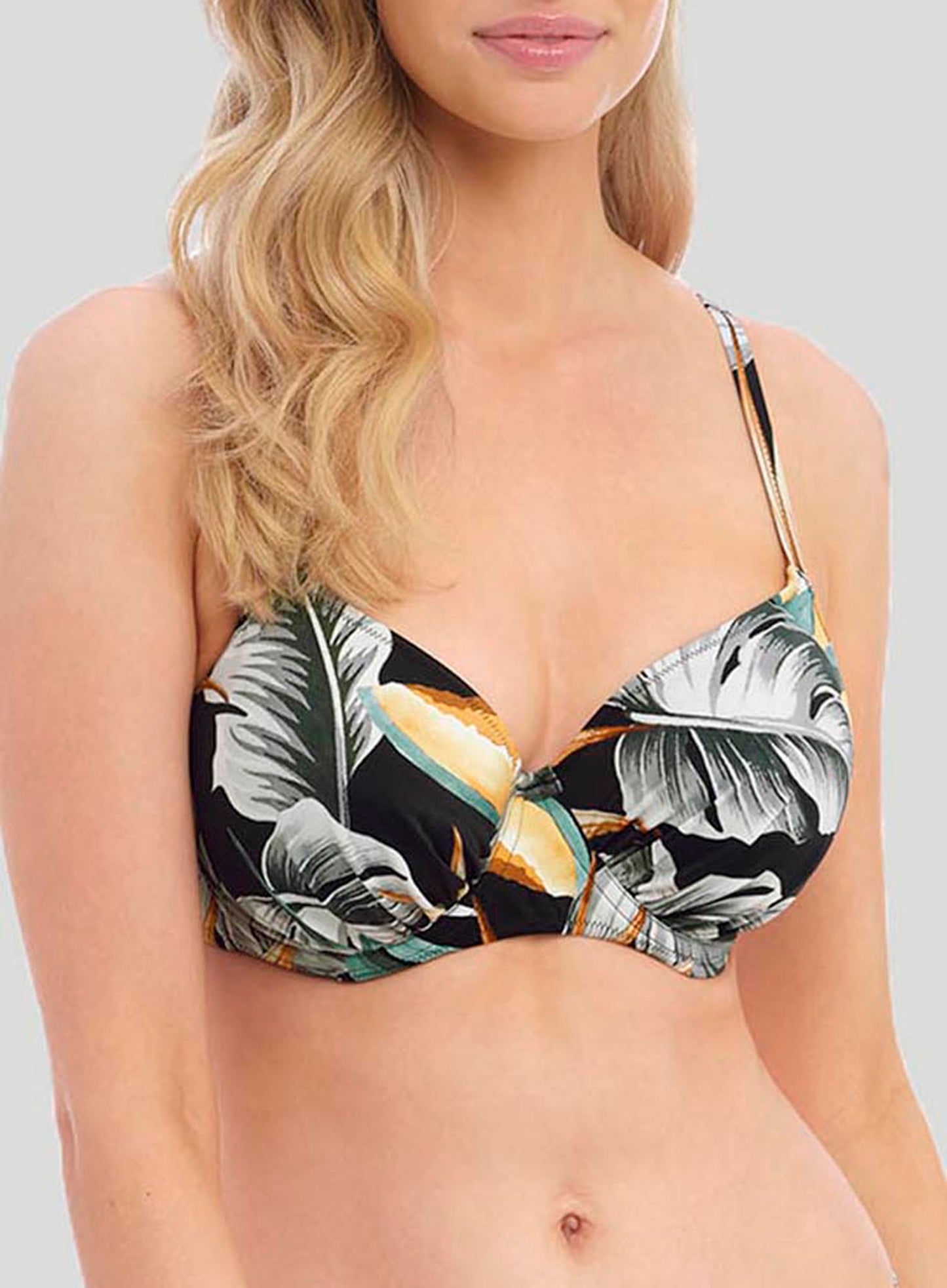 Fantasie Swimwear: Bamboo Grove Underwired Full Cup Bikini Top Jet