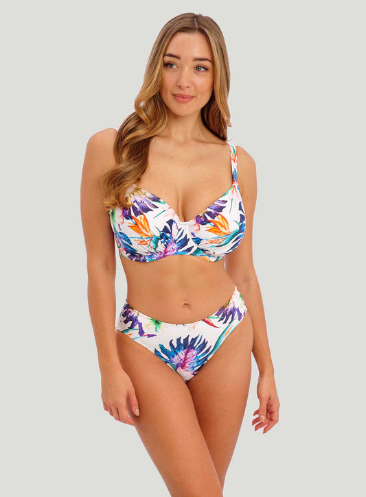 Fantasie Swimwear: Paradiso Underwired Gathered Full Cup Bikini Top Multi
