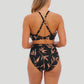 Fantasie Swimwear: Luna Bay Underwired Twist Bandeau Bikini Top Lacquered Black
