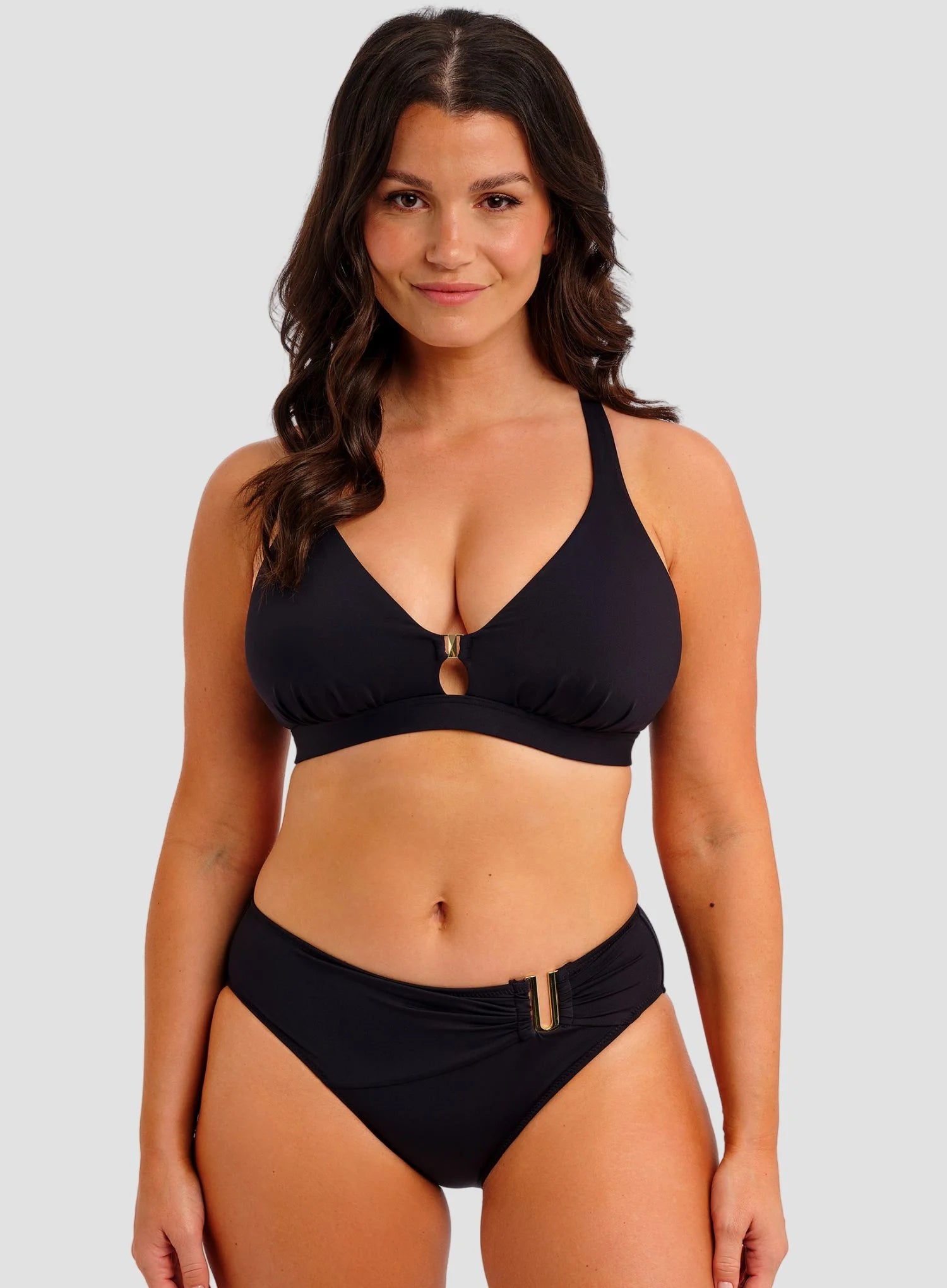 Fantasie Swimwear: Merissa Mid Rise Bikini Brief Black