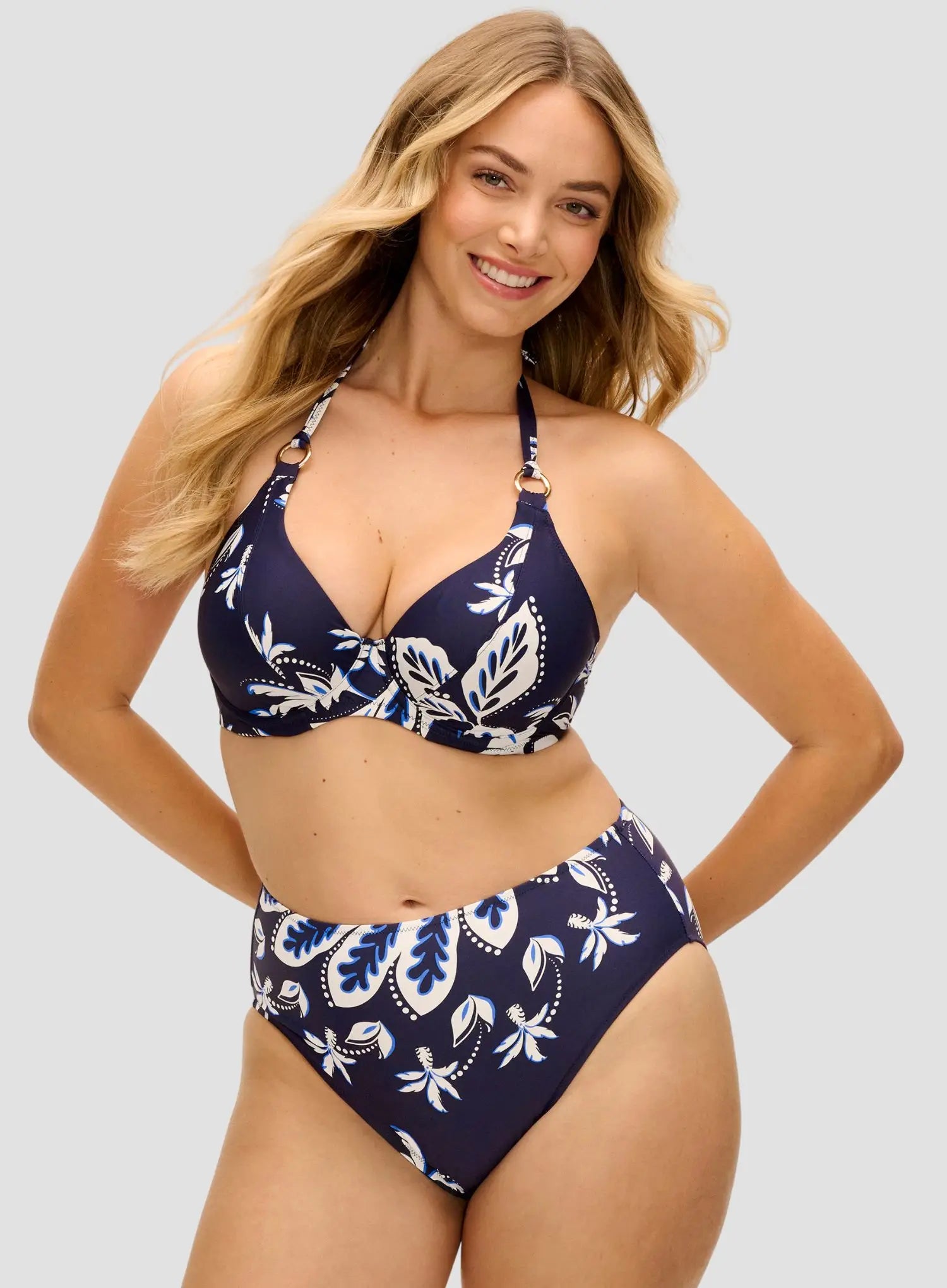 Fantasie Swimwear: Playa Azul High Waist Bikini Brief Navy
