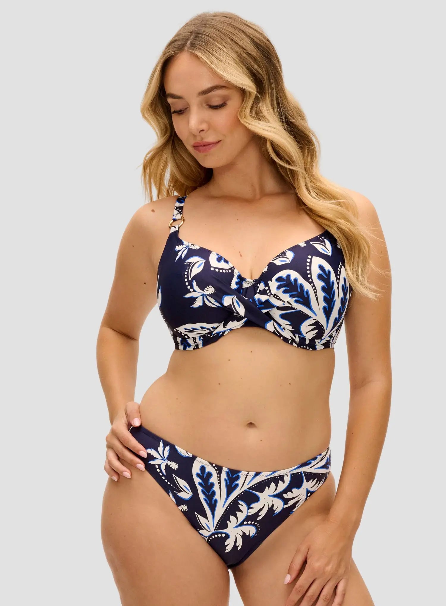 Fantasie Swimwear: Playa Azul High Leg Bikini Brief Navy