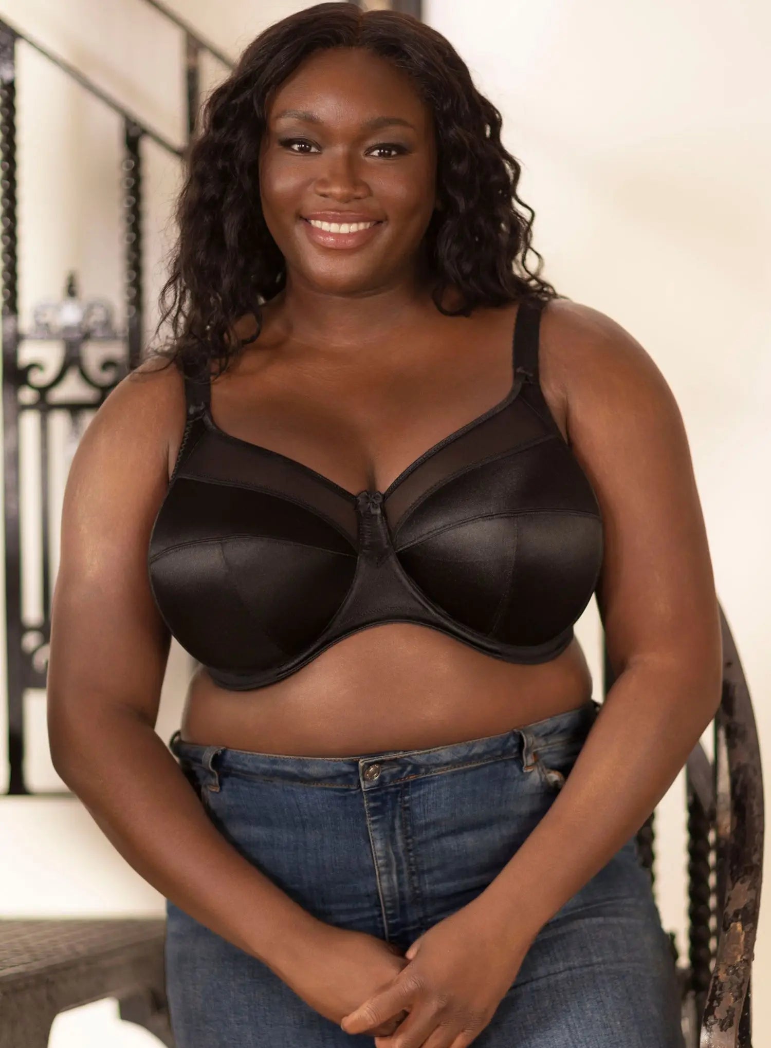 Goddess: Keira Banded Bra Black