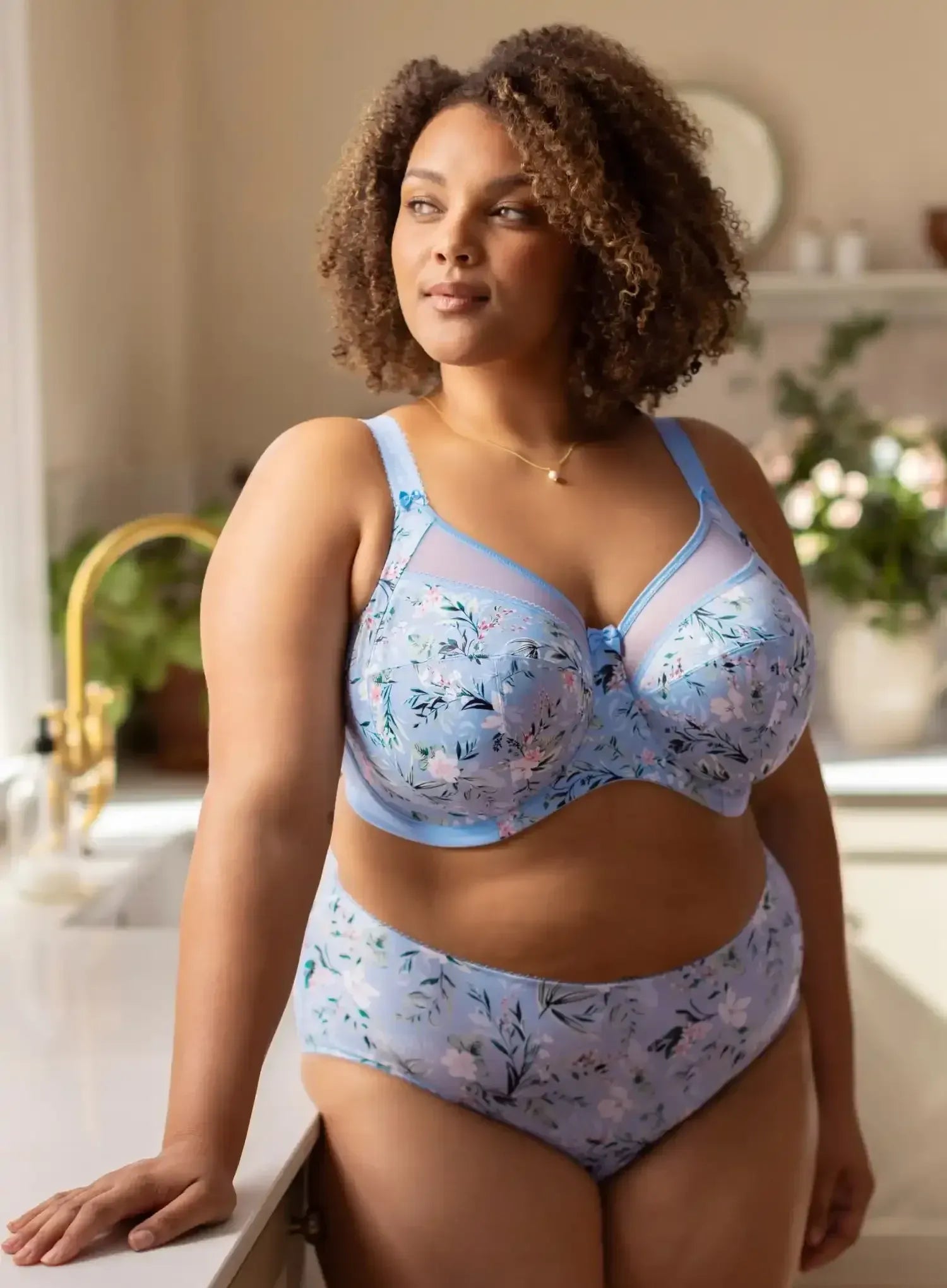 Goddess: Kayla Banded Underwired Bra Cornflower