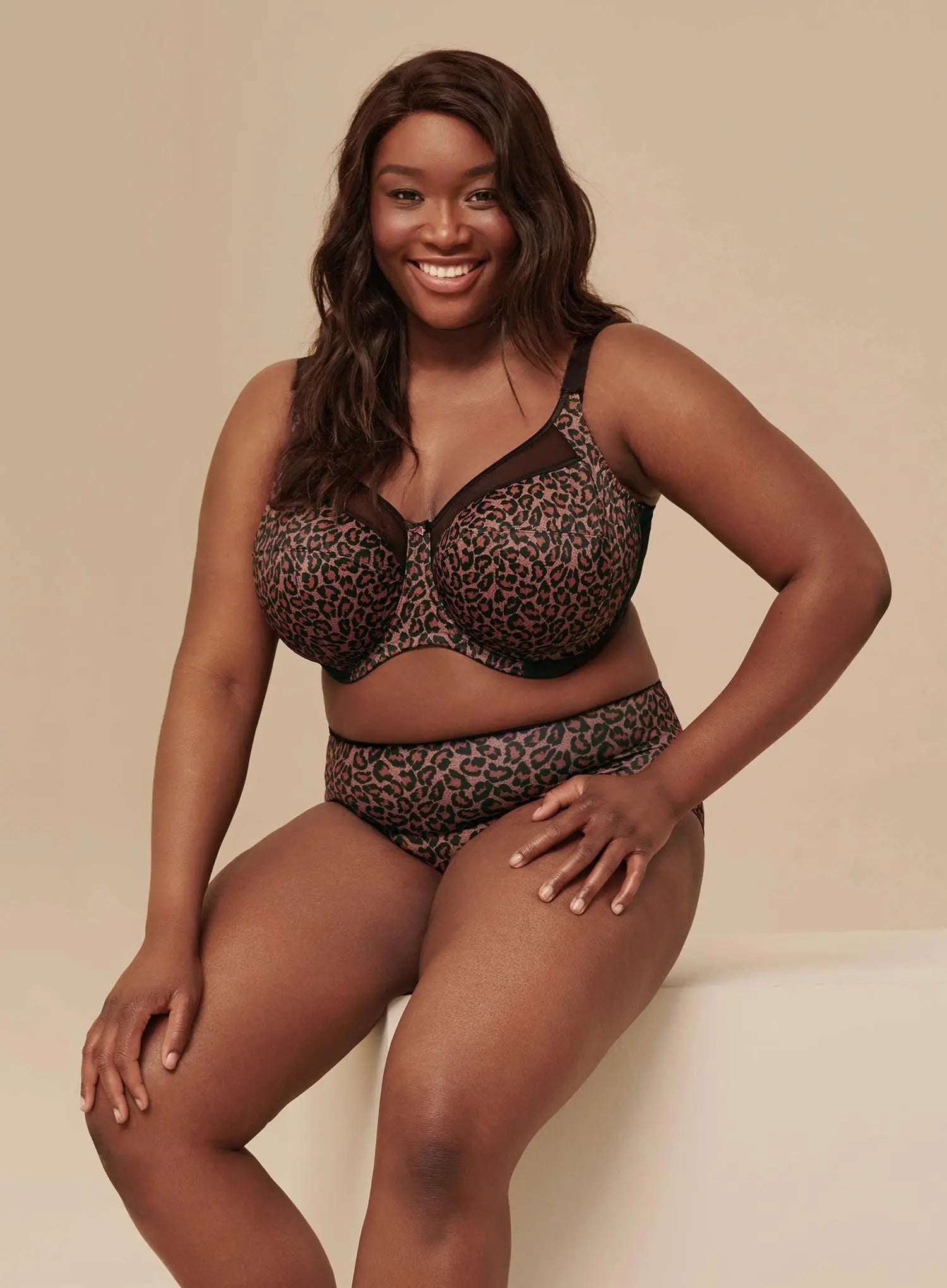 Goddess: Kayla Banded Underwire Bra Dark Leopard