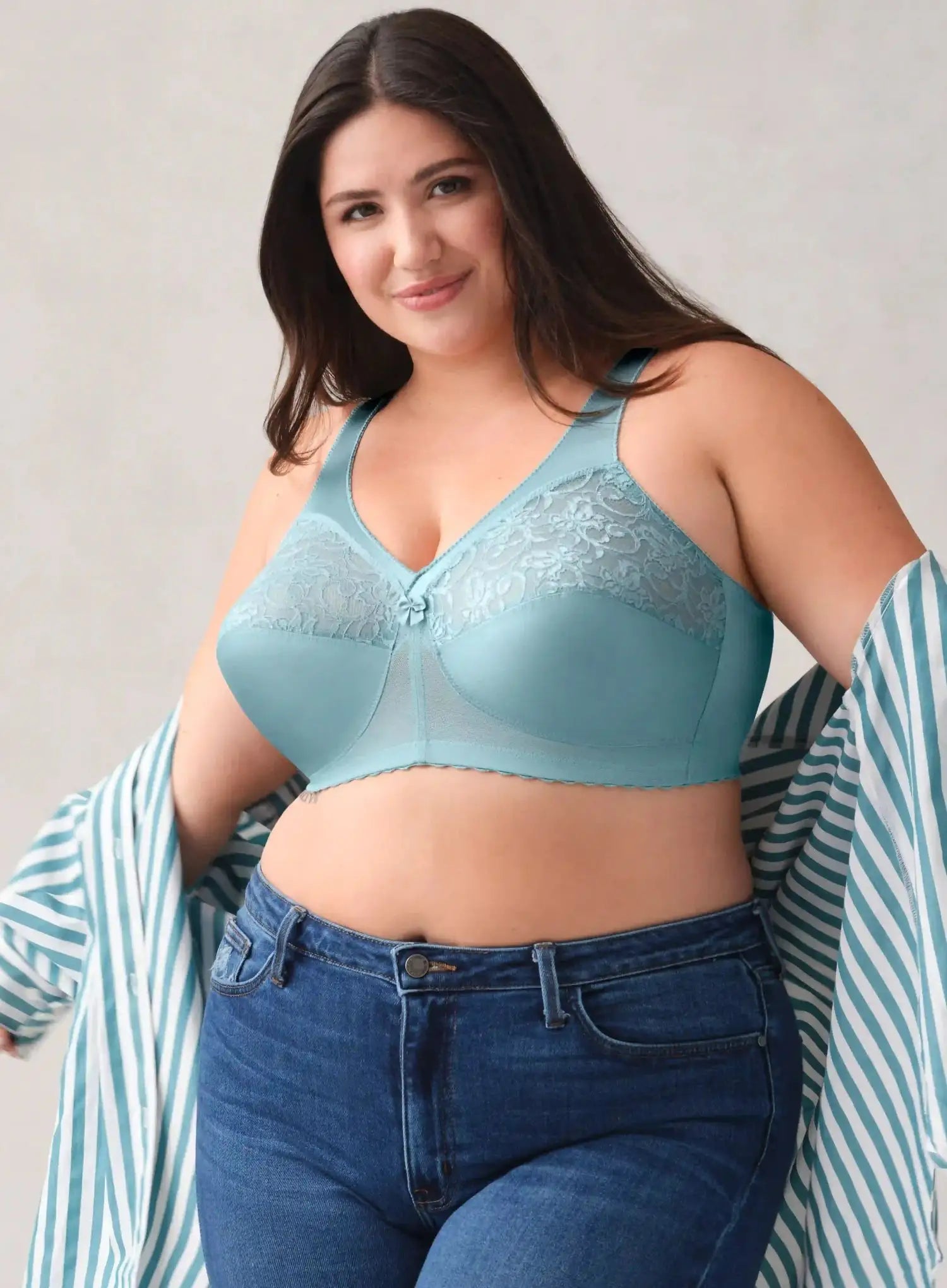 Glamorise: Magic Lift Full Figure Support Bra Glacier