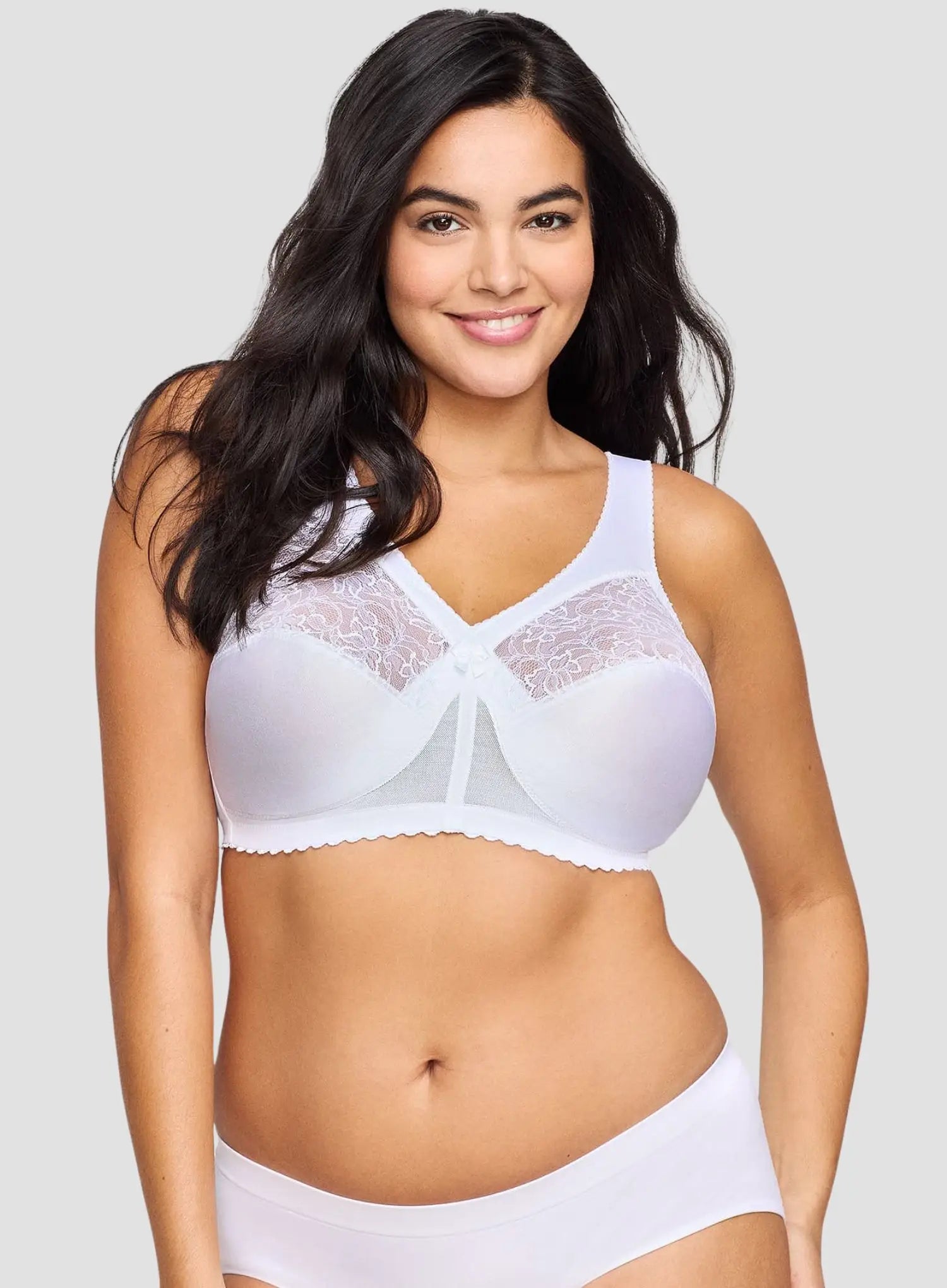Glamorise: Magic Lift Full Figure Support Bra White