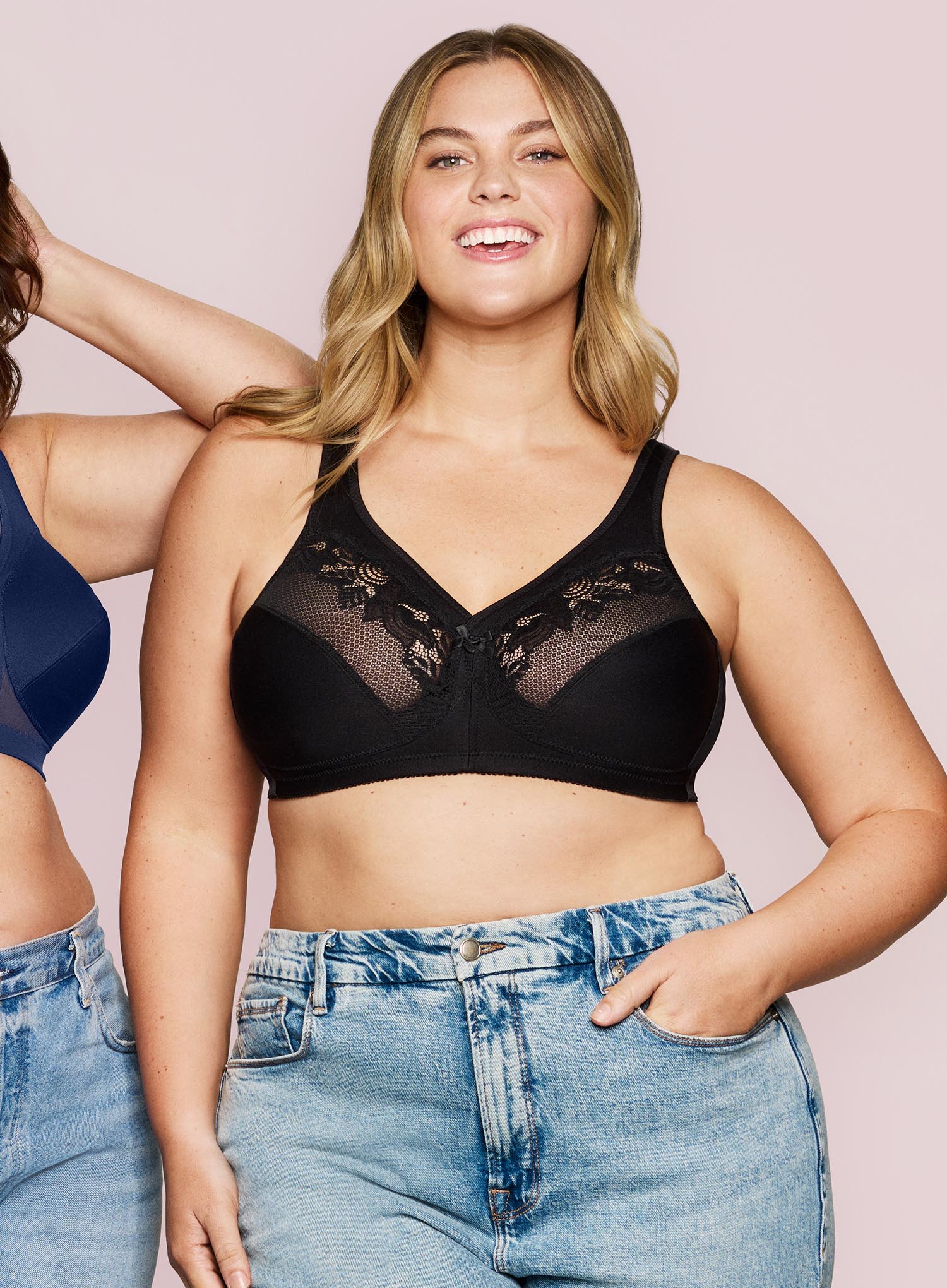 Glamorise: Magic Lift Minimizer Bra Black