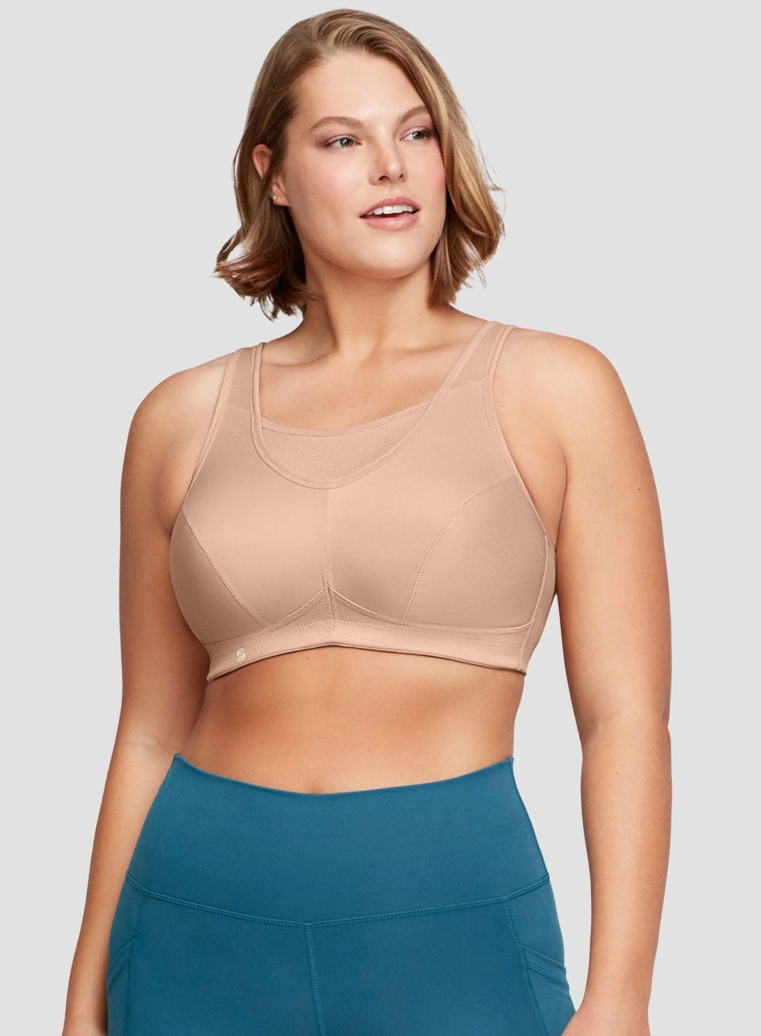 Glamorise: Glamorise Sport Cami Bra Cafe