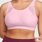 Glamorise: No-Sweat Mesh Medium Support Sports Bra Pink