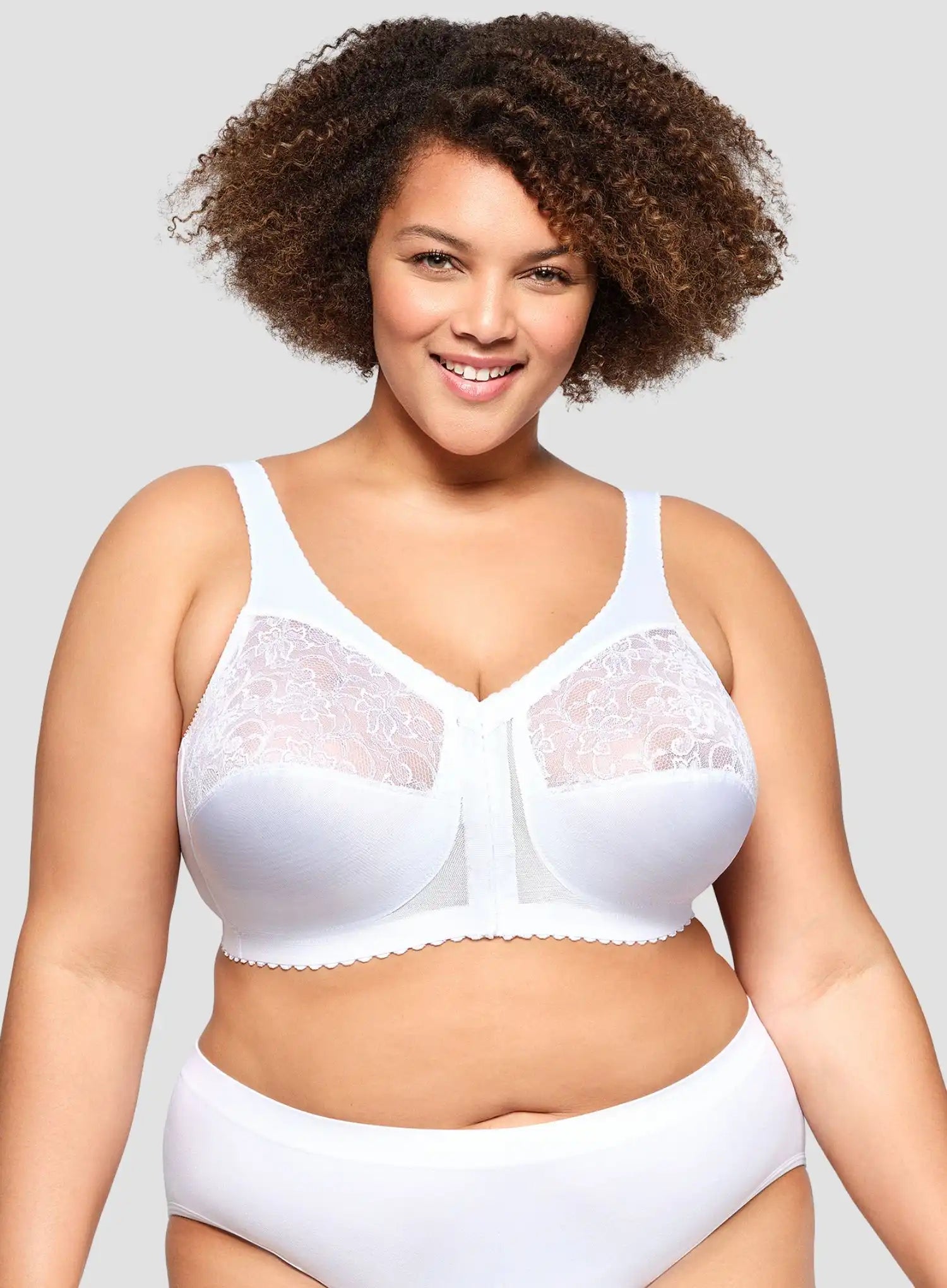 Glamorise: Magic Lift Front Opening Bra White