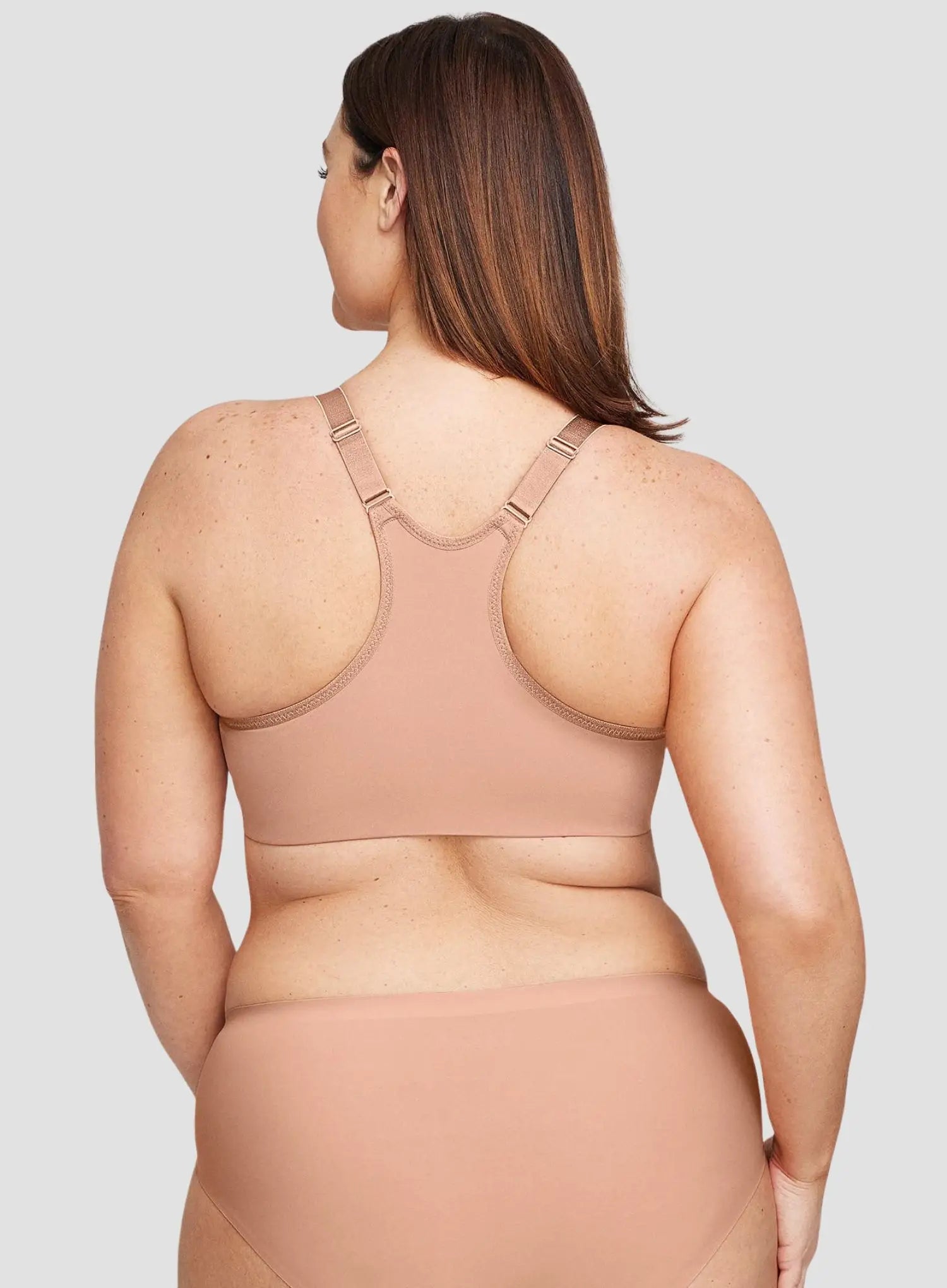 Glamorise: Wonderwire Front Close Smoothing Bra Cappuccino