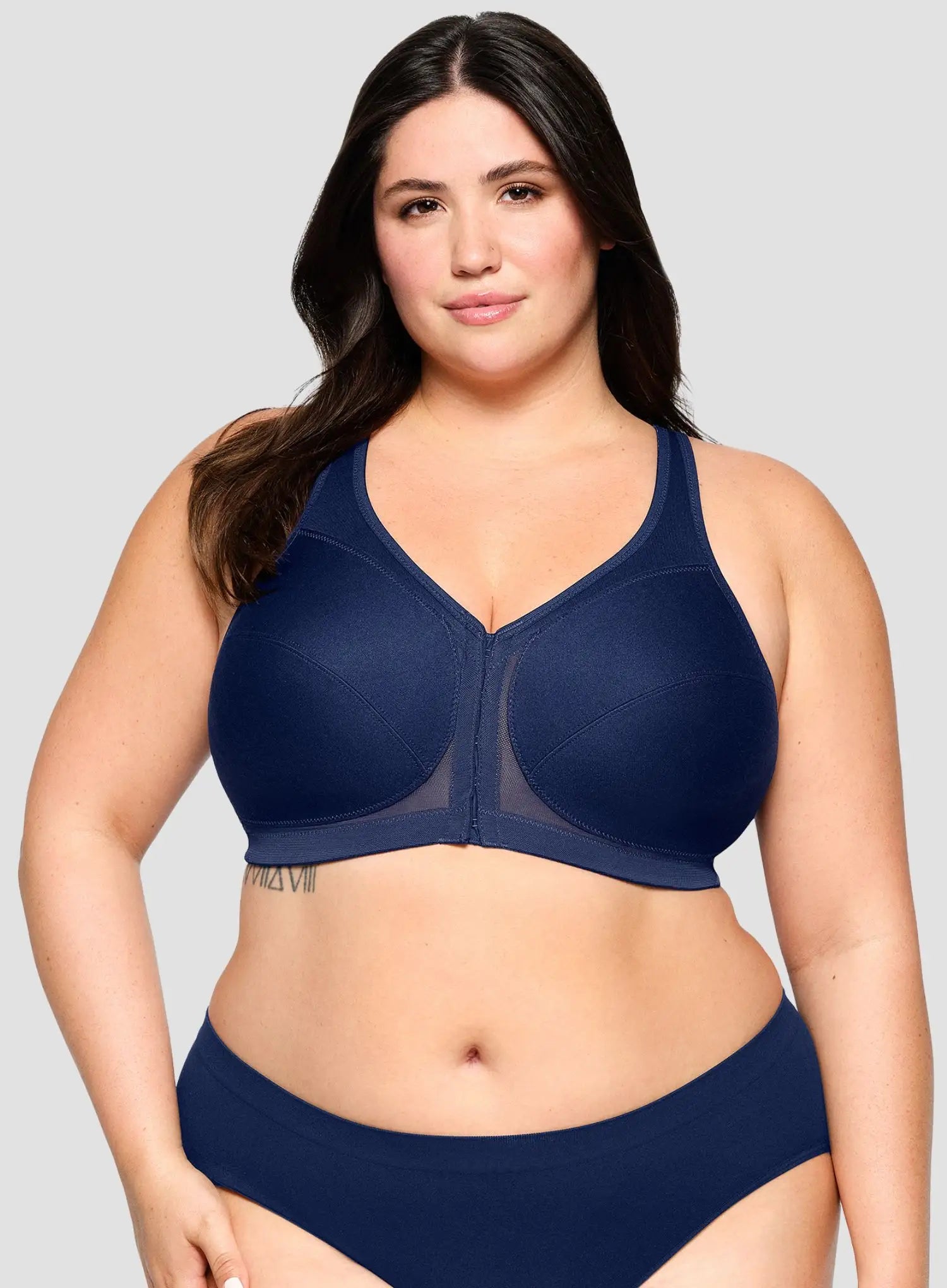 Glamorise: Magic Lift Posture Back Support Bra Blue