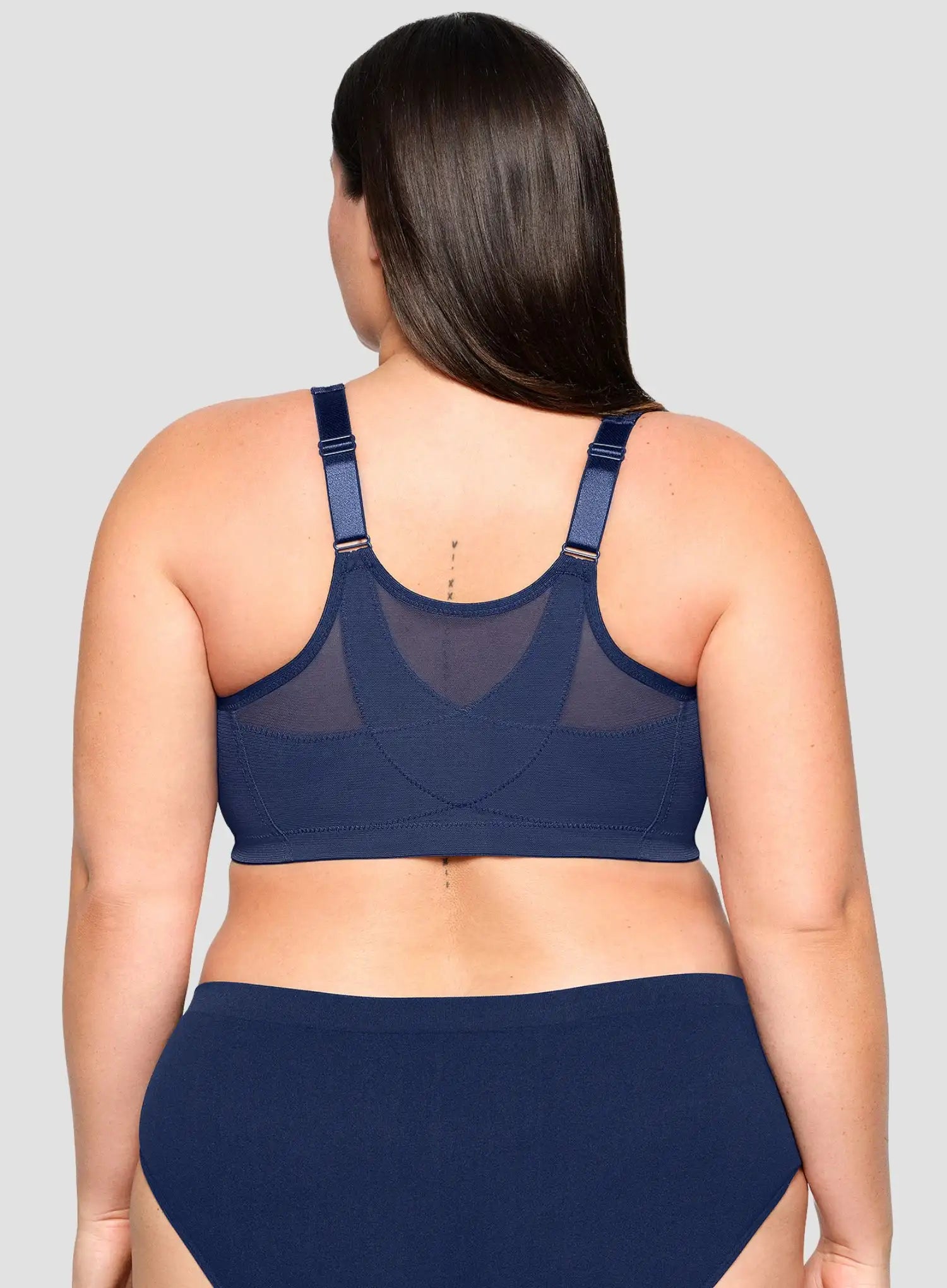 Glamorise: Magic Lift Posture Back Support Bra Blue