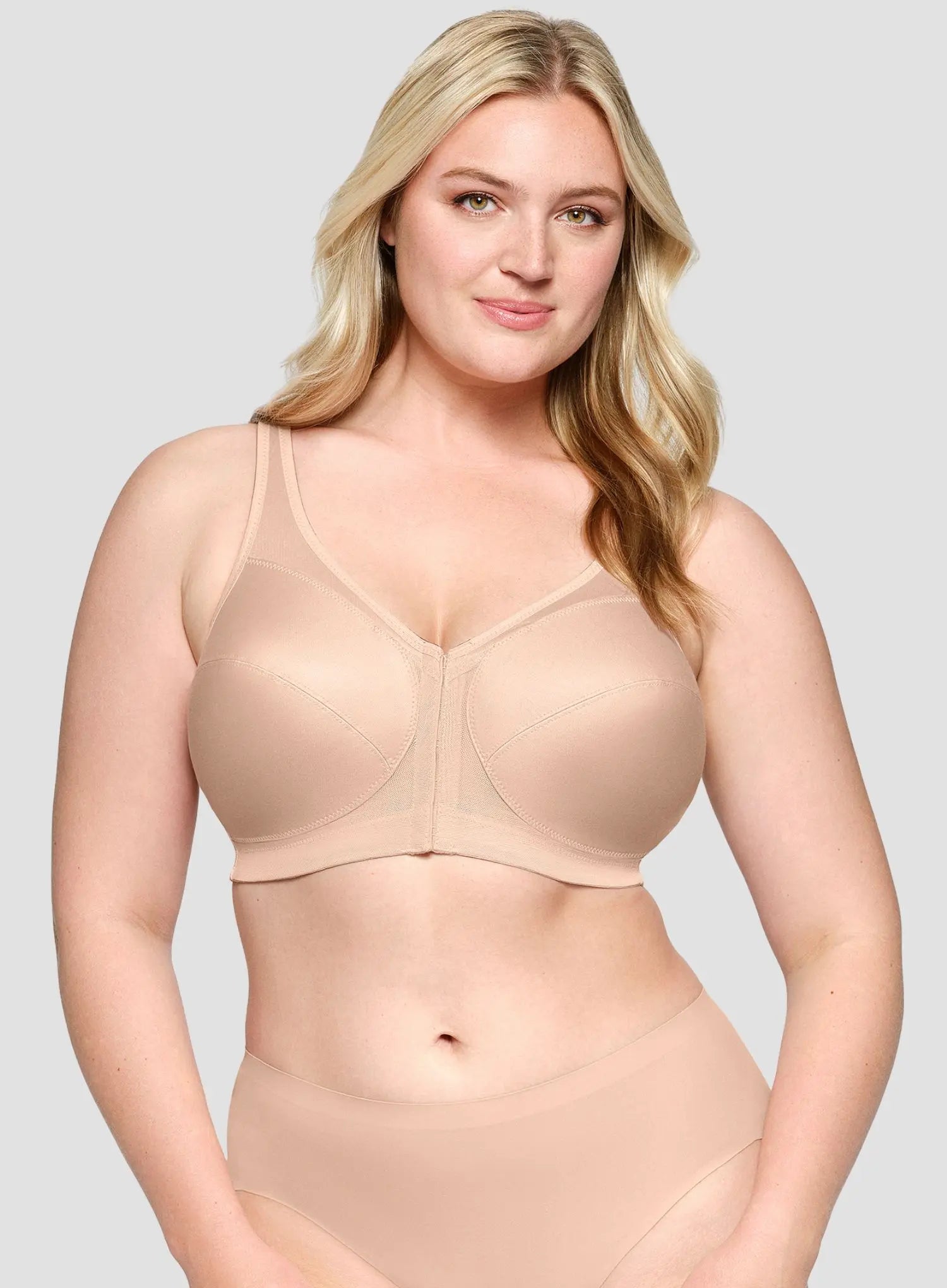 Glamorise: Magic Lift Posture Back Support Bra Cafe