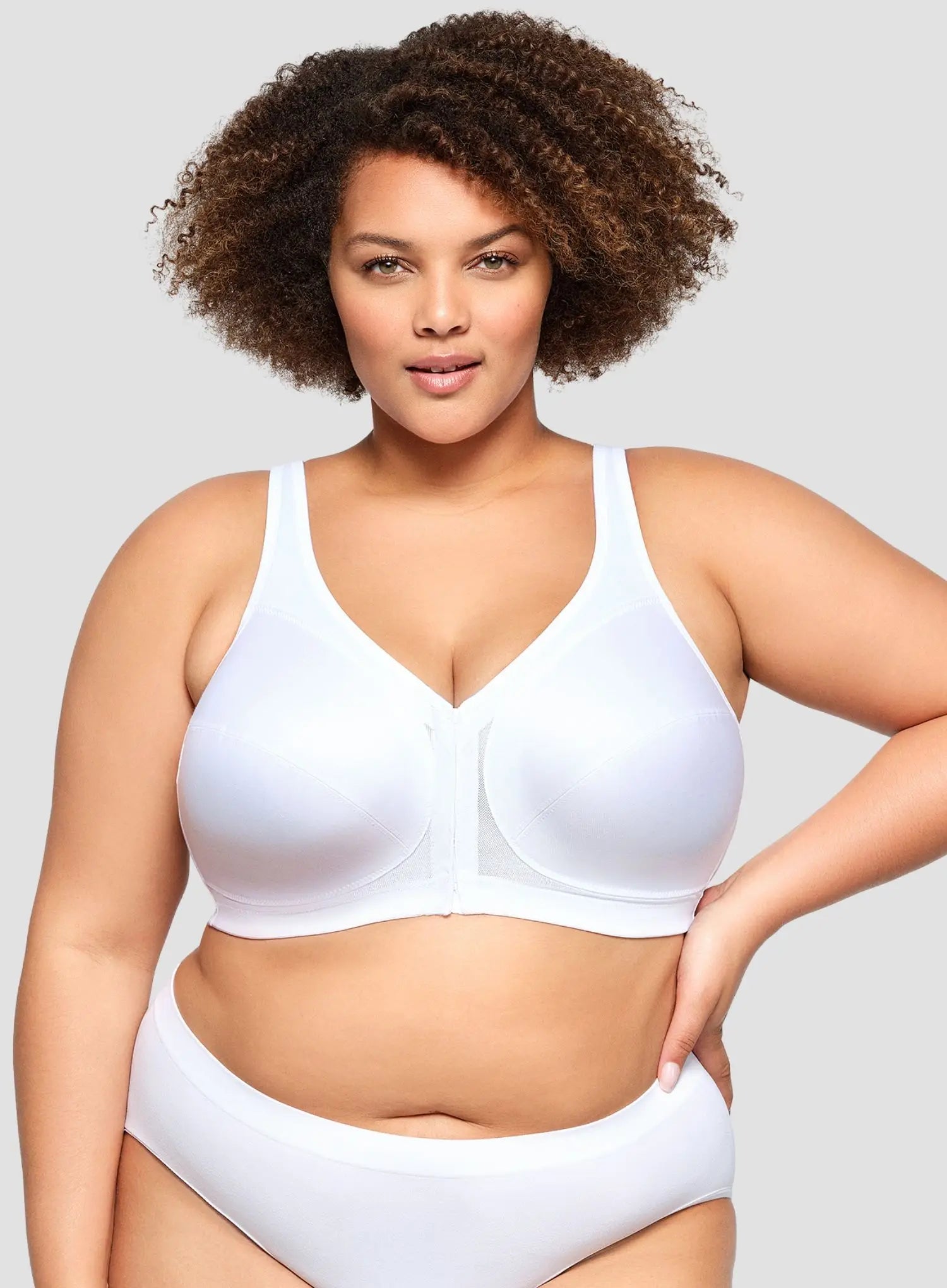 Glamorise: Magic Lift Posture Back Support Bra White