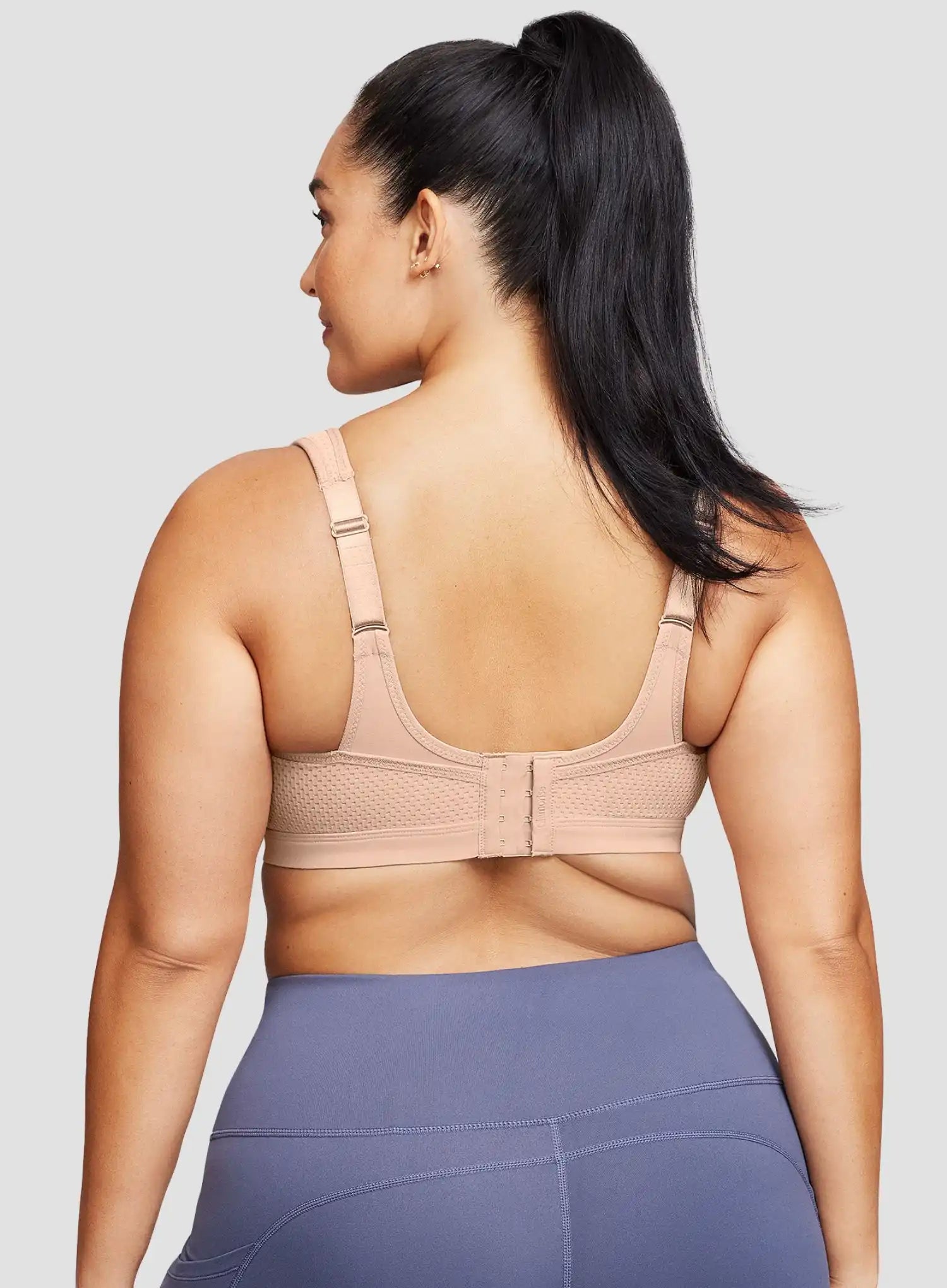 Glamorise: No Limits High Support Underwire Sports Bra Cafe