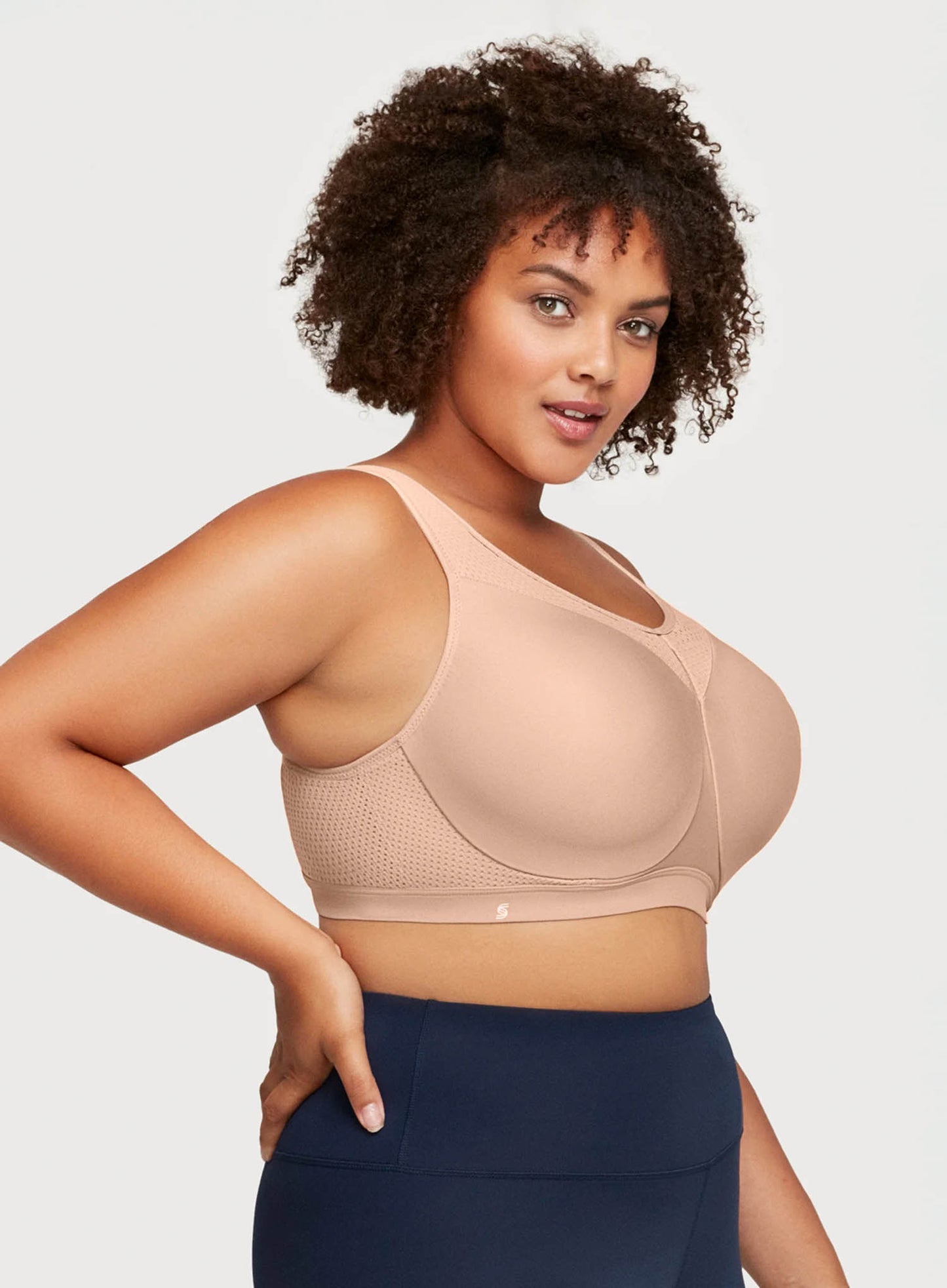 Glamorise: No Limits High Support Underwire Sports Bra Cafe