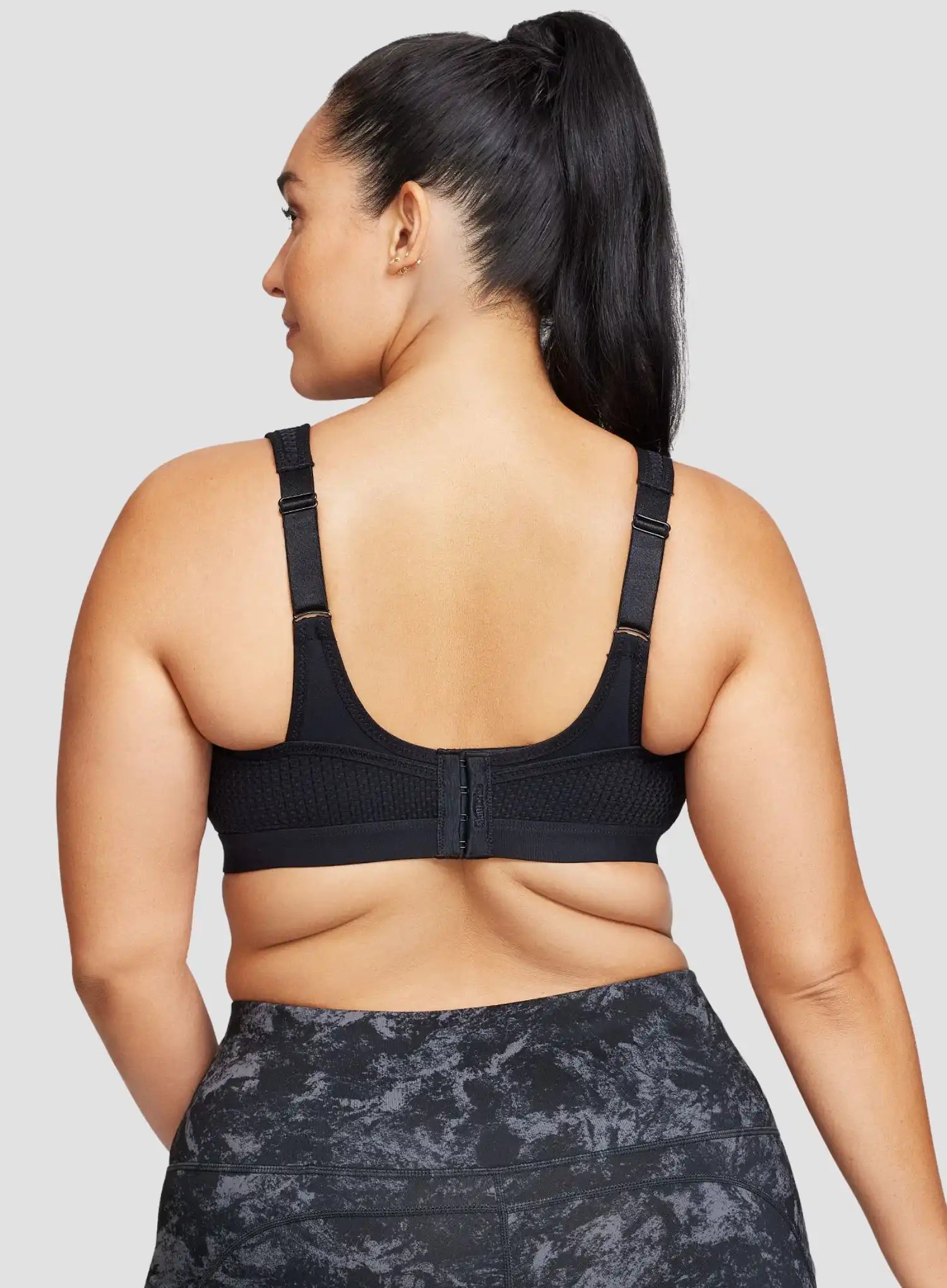 Glamorise: No Limits High Support Underwire Sports Bra Black