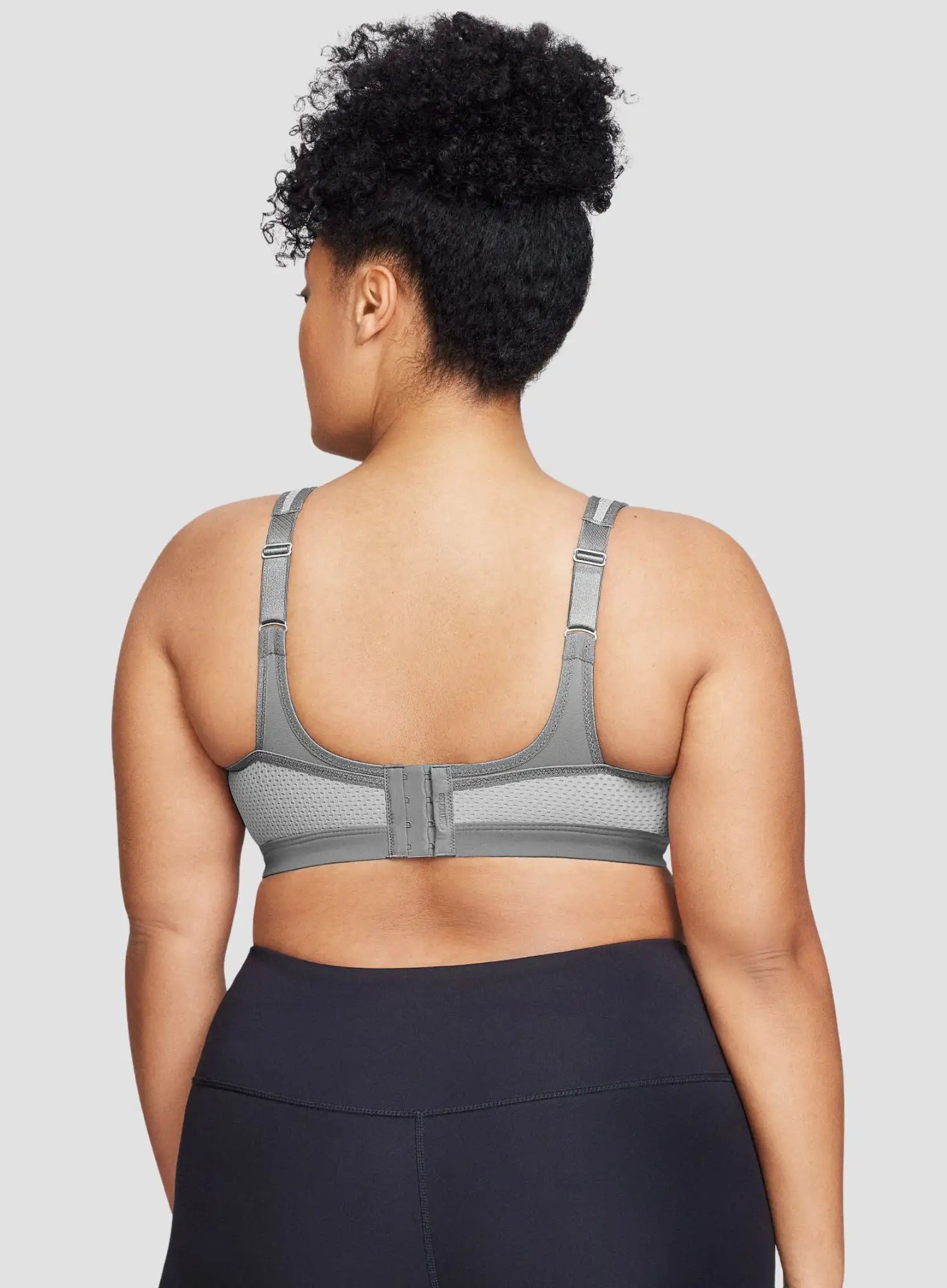 Glamorise: No Limits High Support Underwire Sports Bra Gray