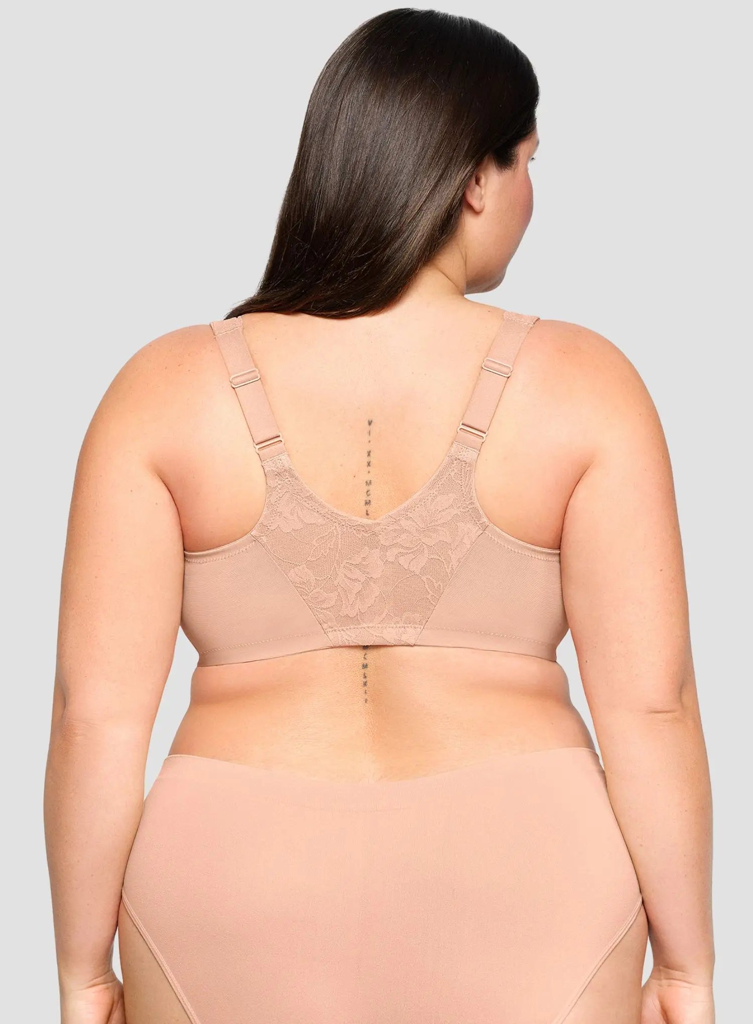 Glamorise: Feeling Lacey Front Close Underwire Bra Cappuccino