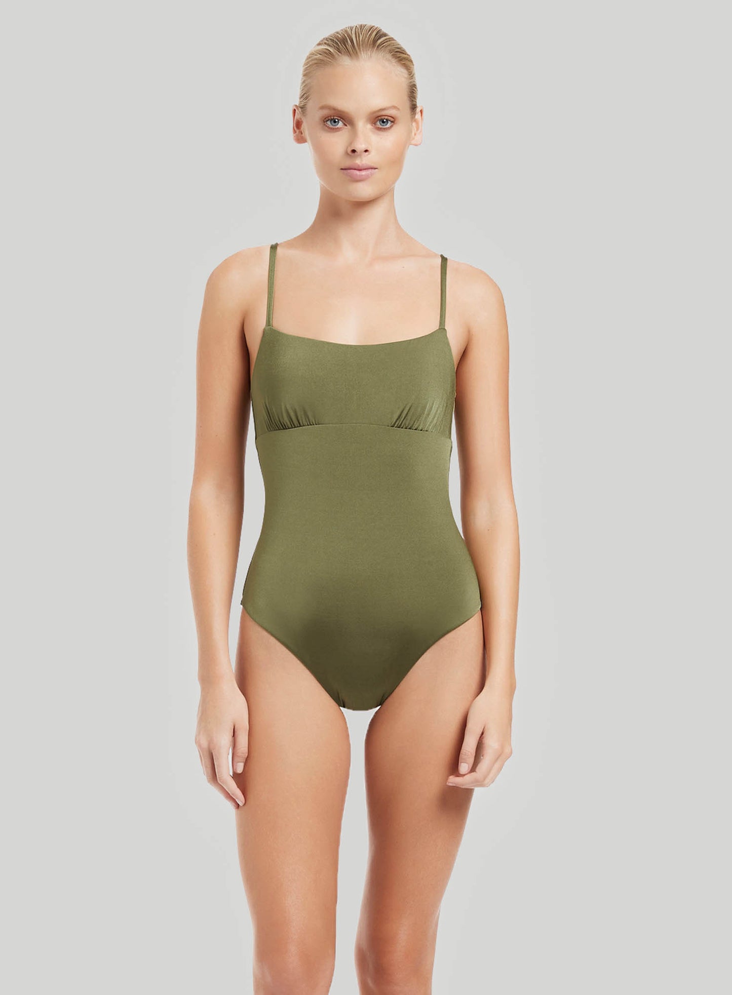 Jets: Soleil Tank Swimsuit Olive