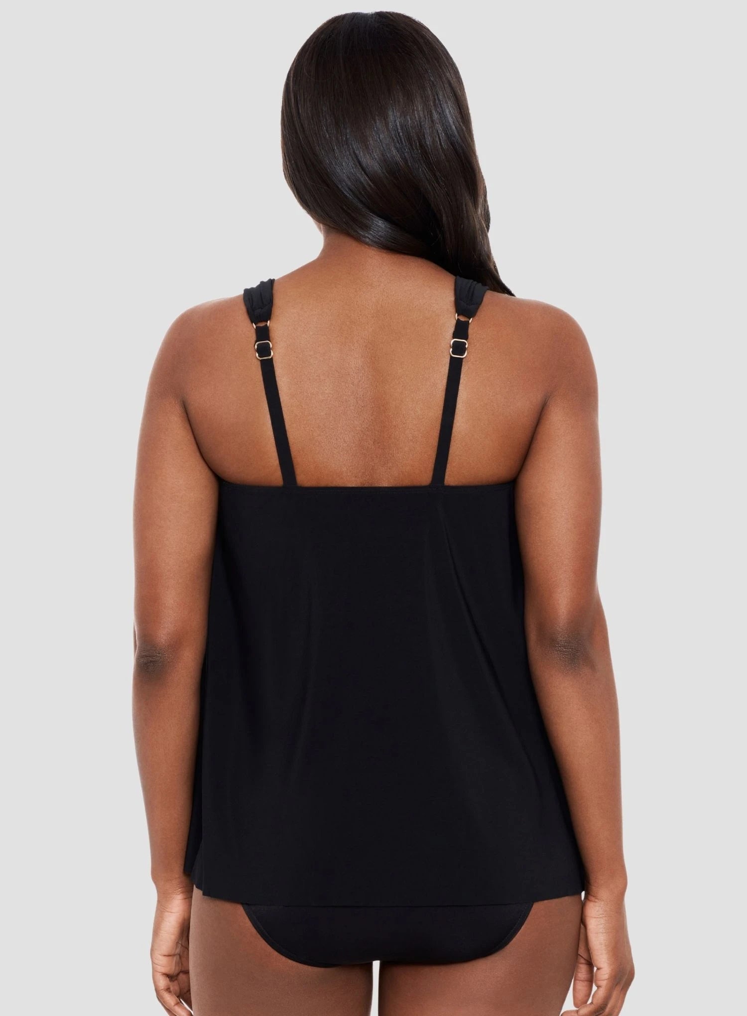 Miraclesuit Swimwear: Razzle Dazzle Underwired Tankini Top Black