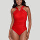 Miraclesuit Swimwear: Rock Solid Aphrodite Soft Cup Shaping One Piece Cayenne