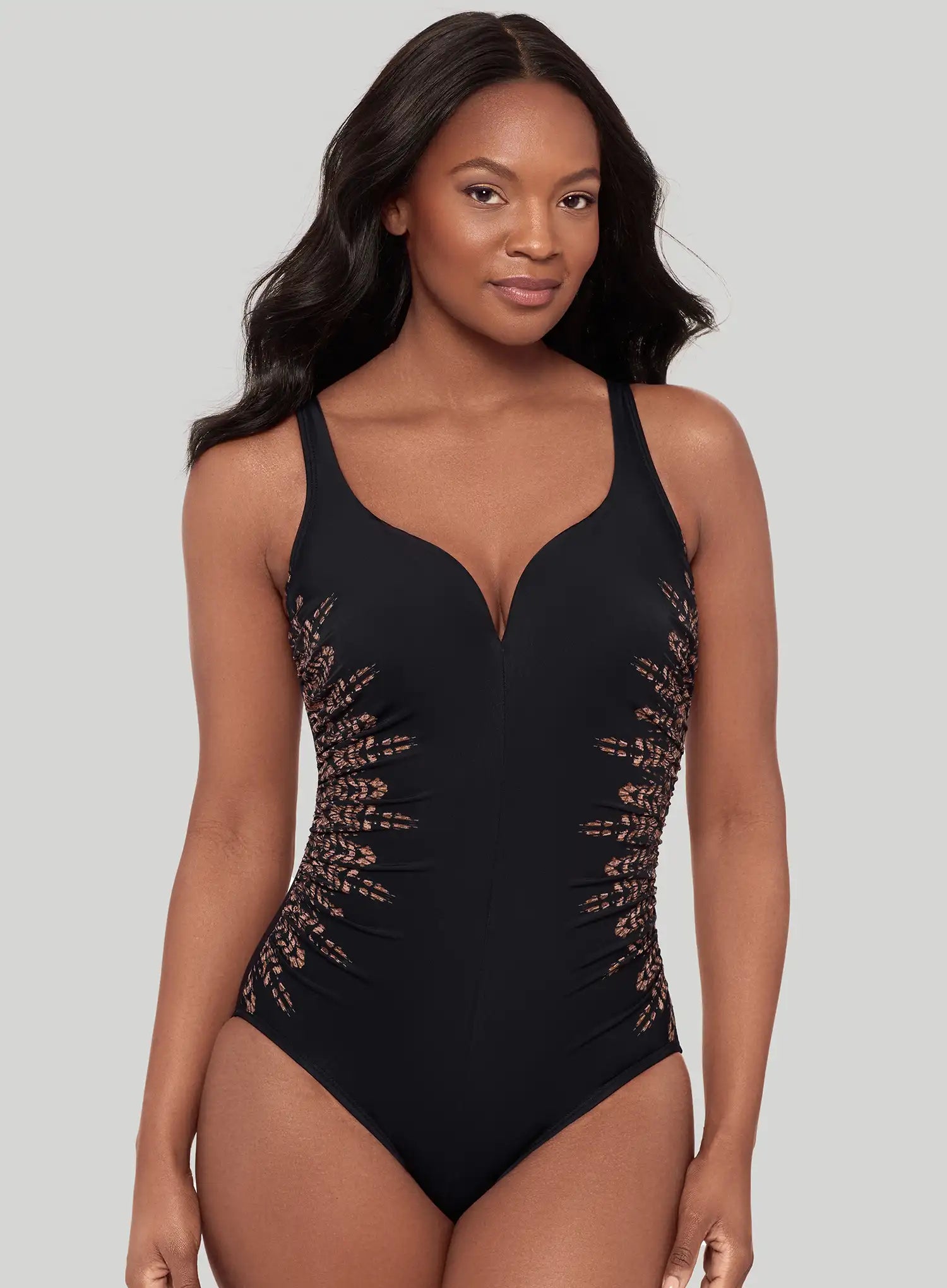 Miraclesuit Swimwear: Costa D Oro Temptress Shaping Soft Cup One Piece Black