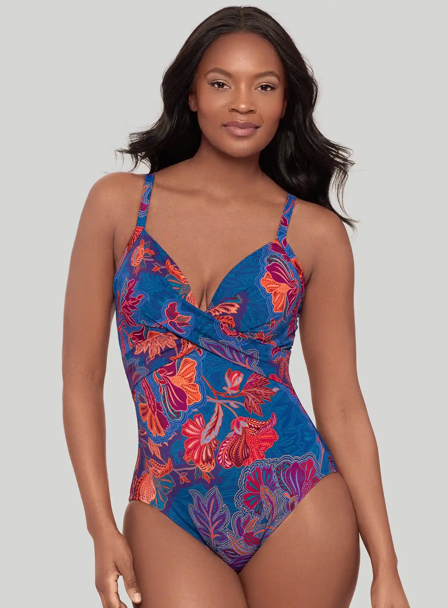 Miraclesuit Swimwear: Decoupage Captivate Underwired Shaping One Piece Multi