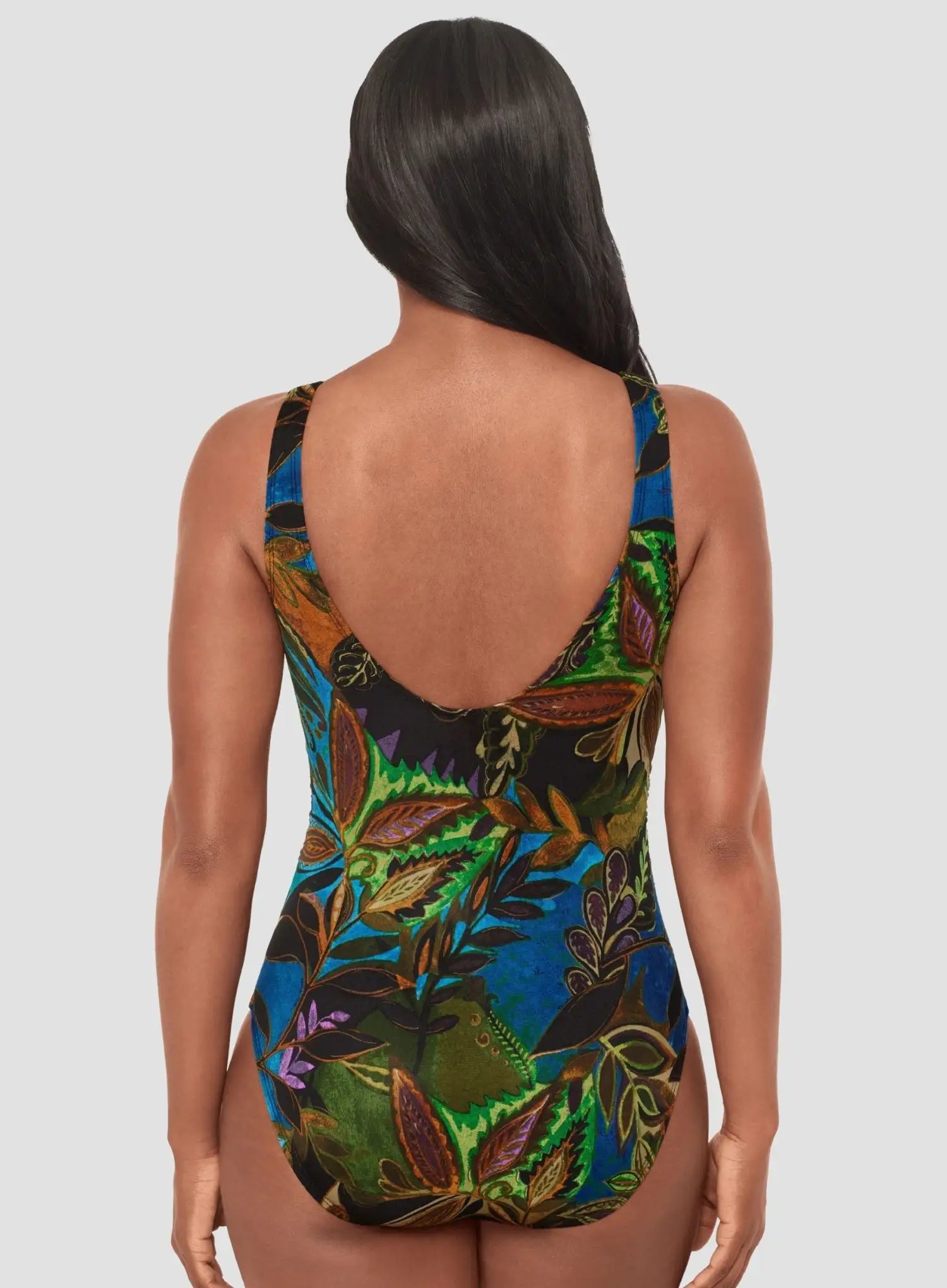 Miraclesuit Swimwear: Amazonia Swizzle Underwired Shaping One Piece Blue Multi