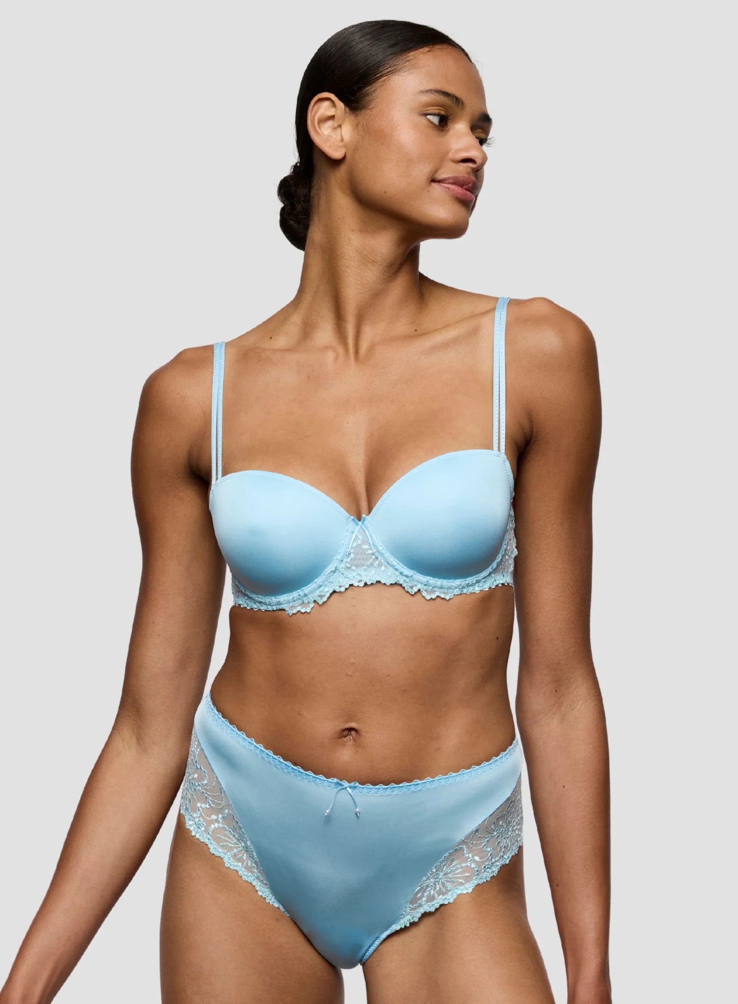 Marie Jo: Jane Padded Balcony Bra Milky Blue