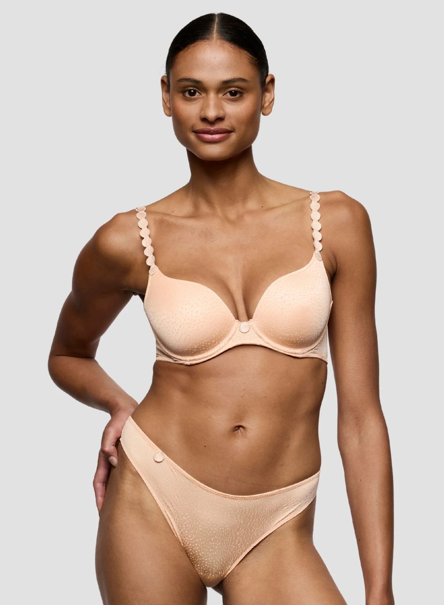 Marie Jo: Tom Padded Heart Shape Bra Peach Whisper