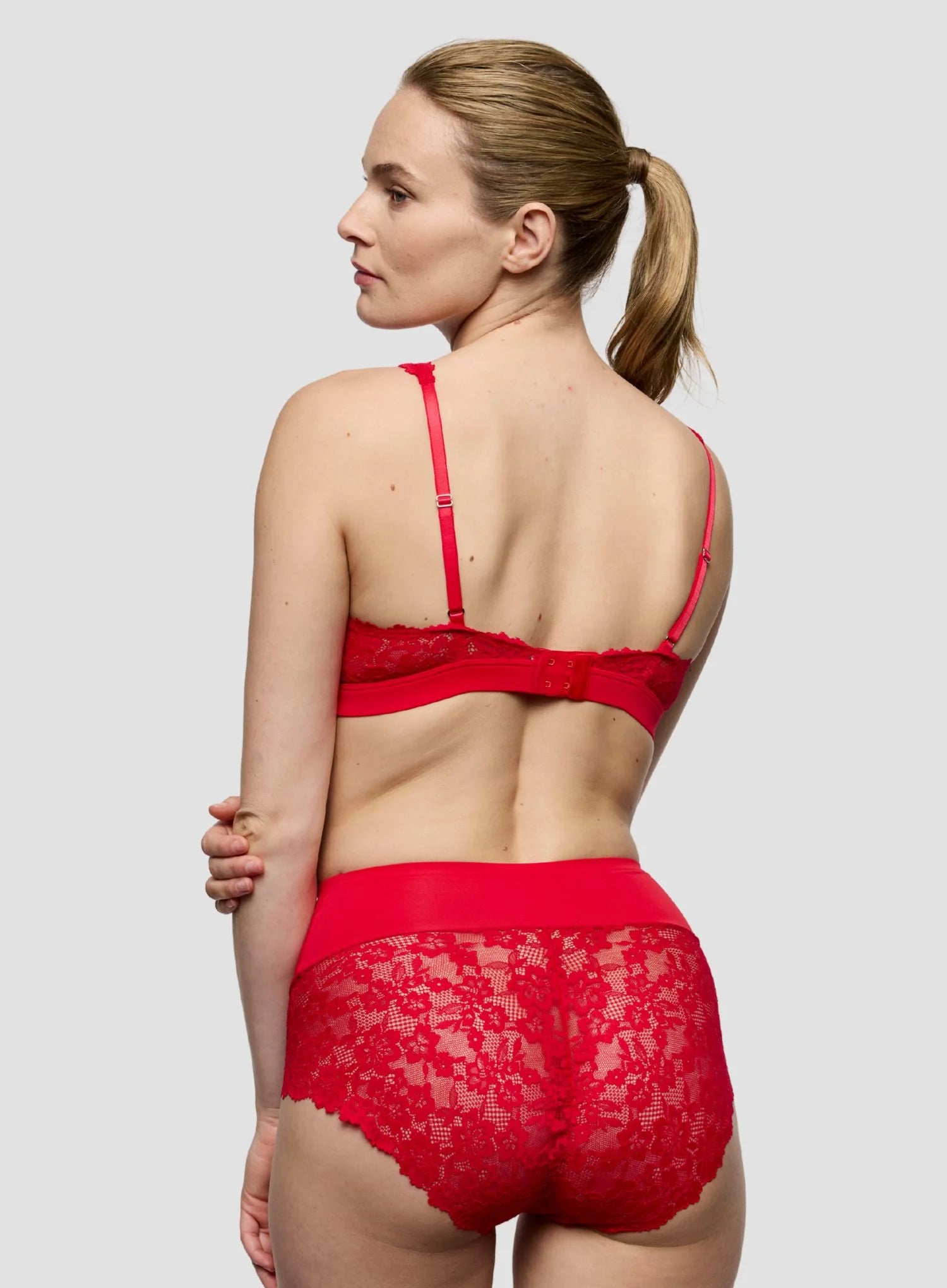 Marie Jo: Soft Studio Smoothing High Waist Brief True Red