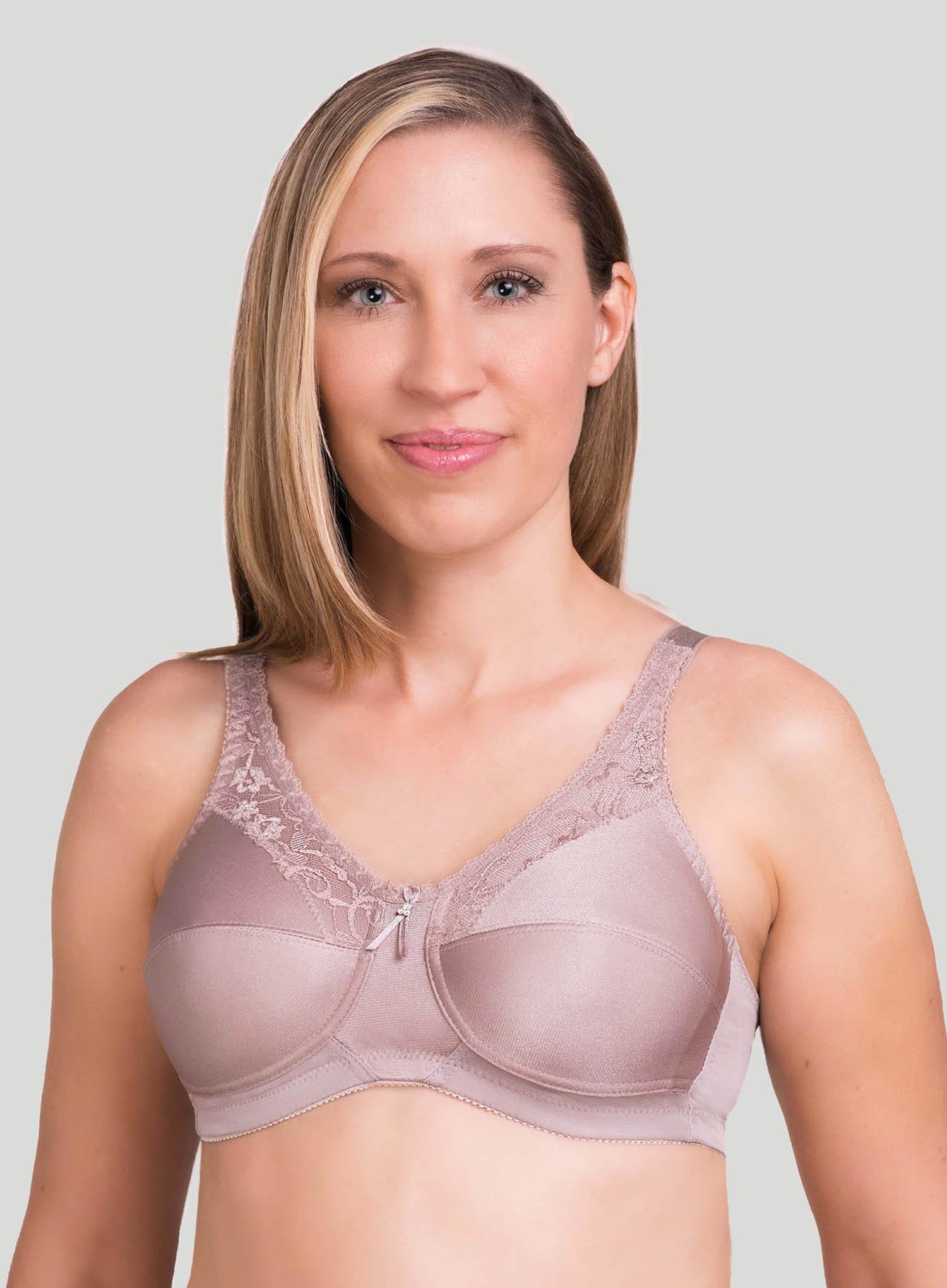 Trulife Barbara Lace Mastectomy Bra Sandstone DeBra's