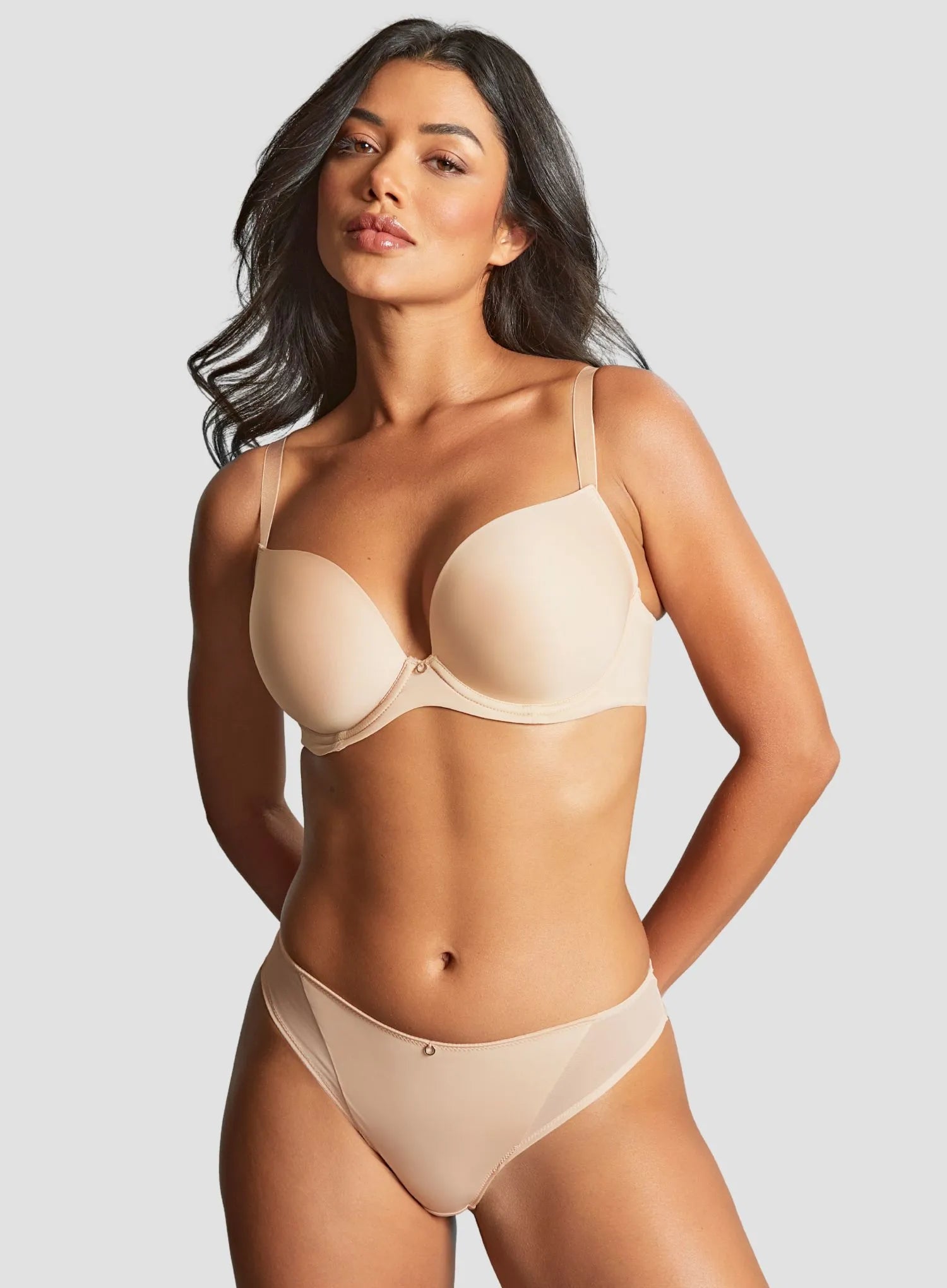 Panache: Faith Moulded Plunge Bra Latte