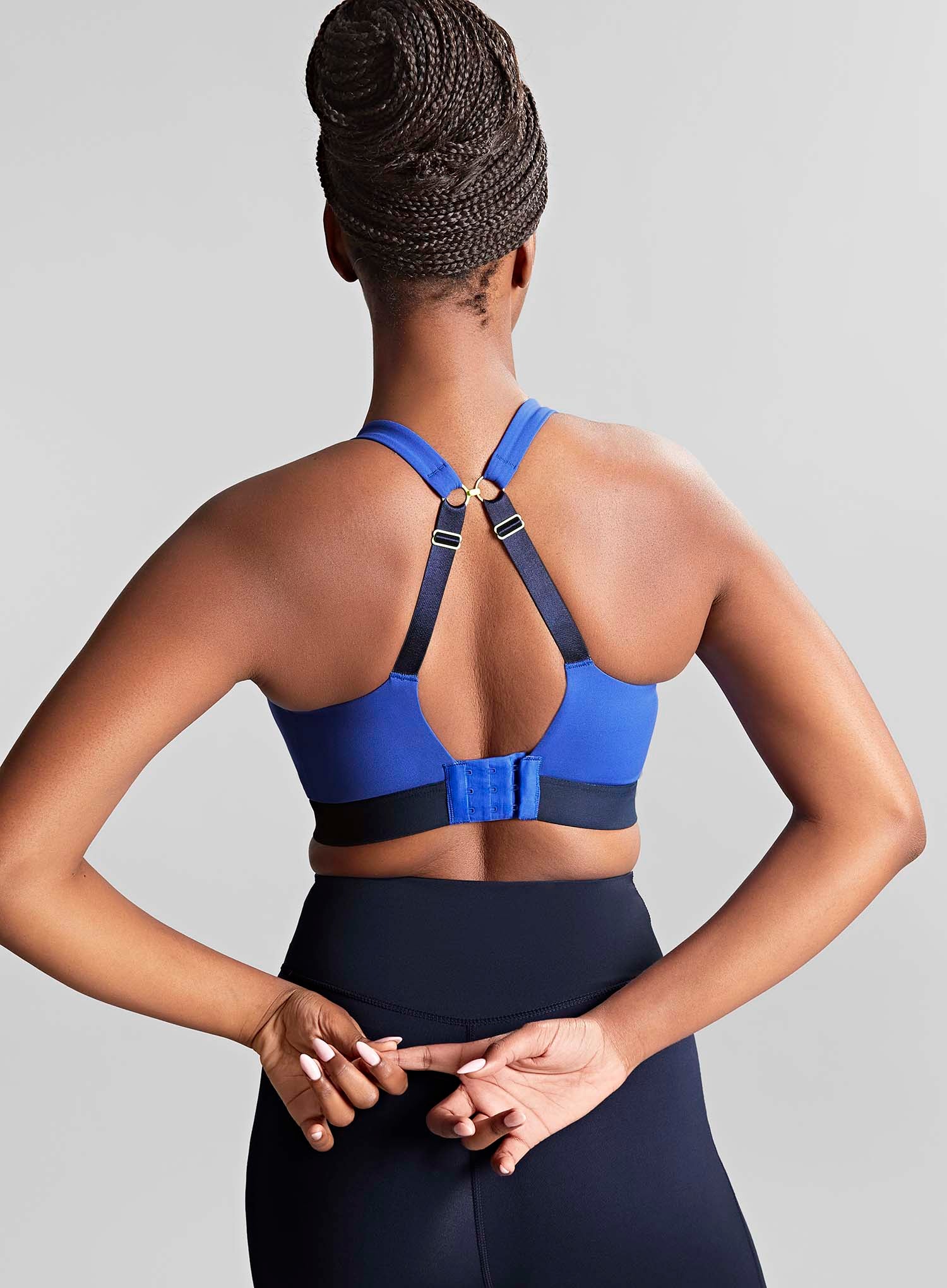PANACHE Women's Non-Wired Sports Bra - Full Bust Support With Seamless Molded Cups (UK Sizing)