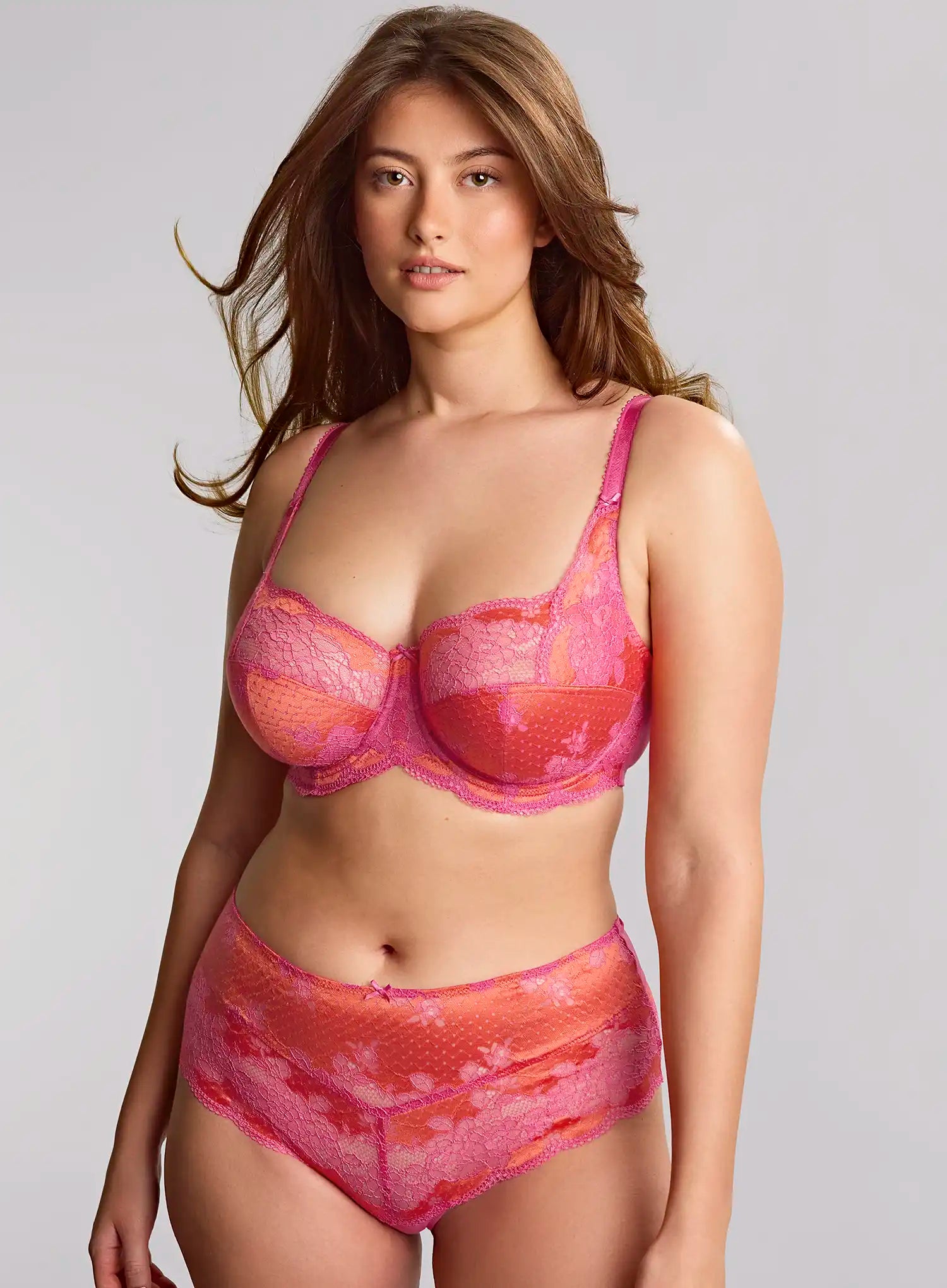 Panache: Clara Full Cup Bra Pink Papaya