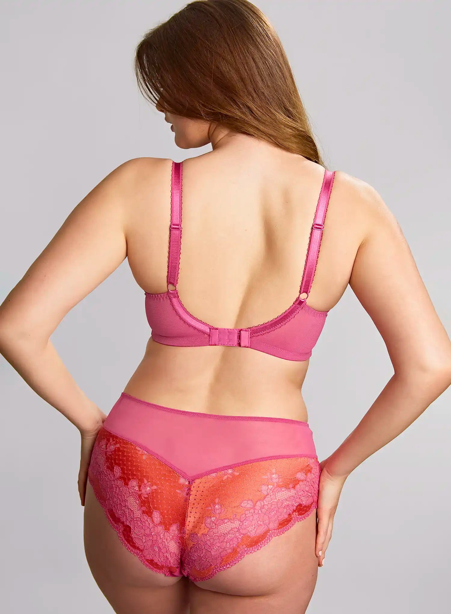 Panache: Clara Deep Brief Pink Papaya