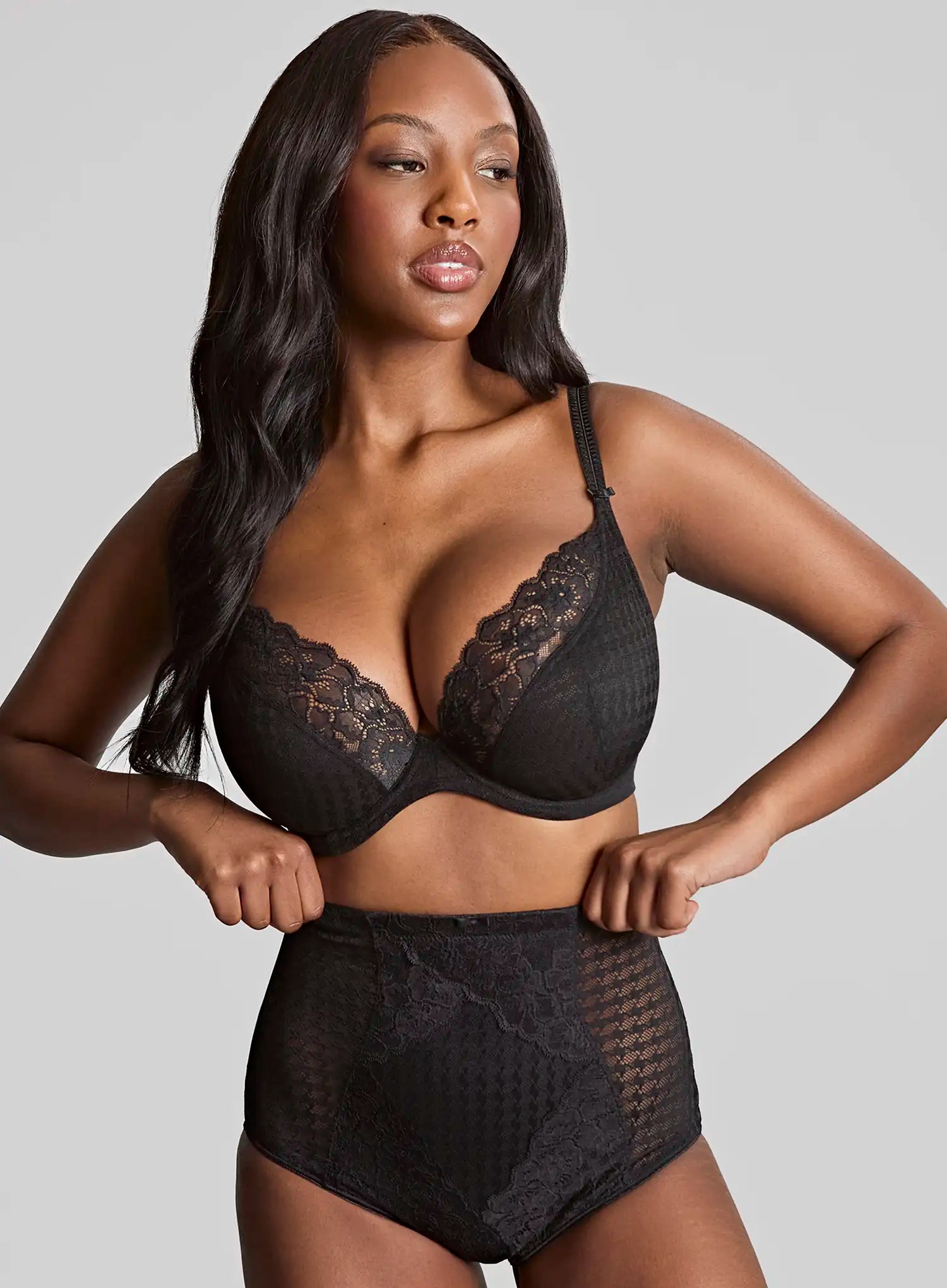 Panache: Envy High Waist Shaping Brief Black