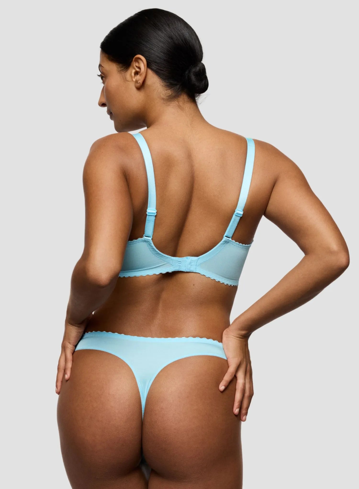 Primadonna: Cala Luna Underwired Half Padded Plunge Bra Ice Dream