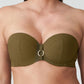 PrimaDonna Swimwear: Sahara Padded Strapless Bikini Top Olive