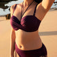 Prima Donna Swimwear: Dalyan Padded Strapless Bikini Top Wine