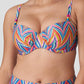 PrimaDonna Swimwear: Kea Padded Balcony Bikini Top Rainbow Paradise