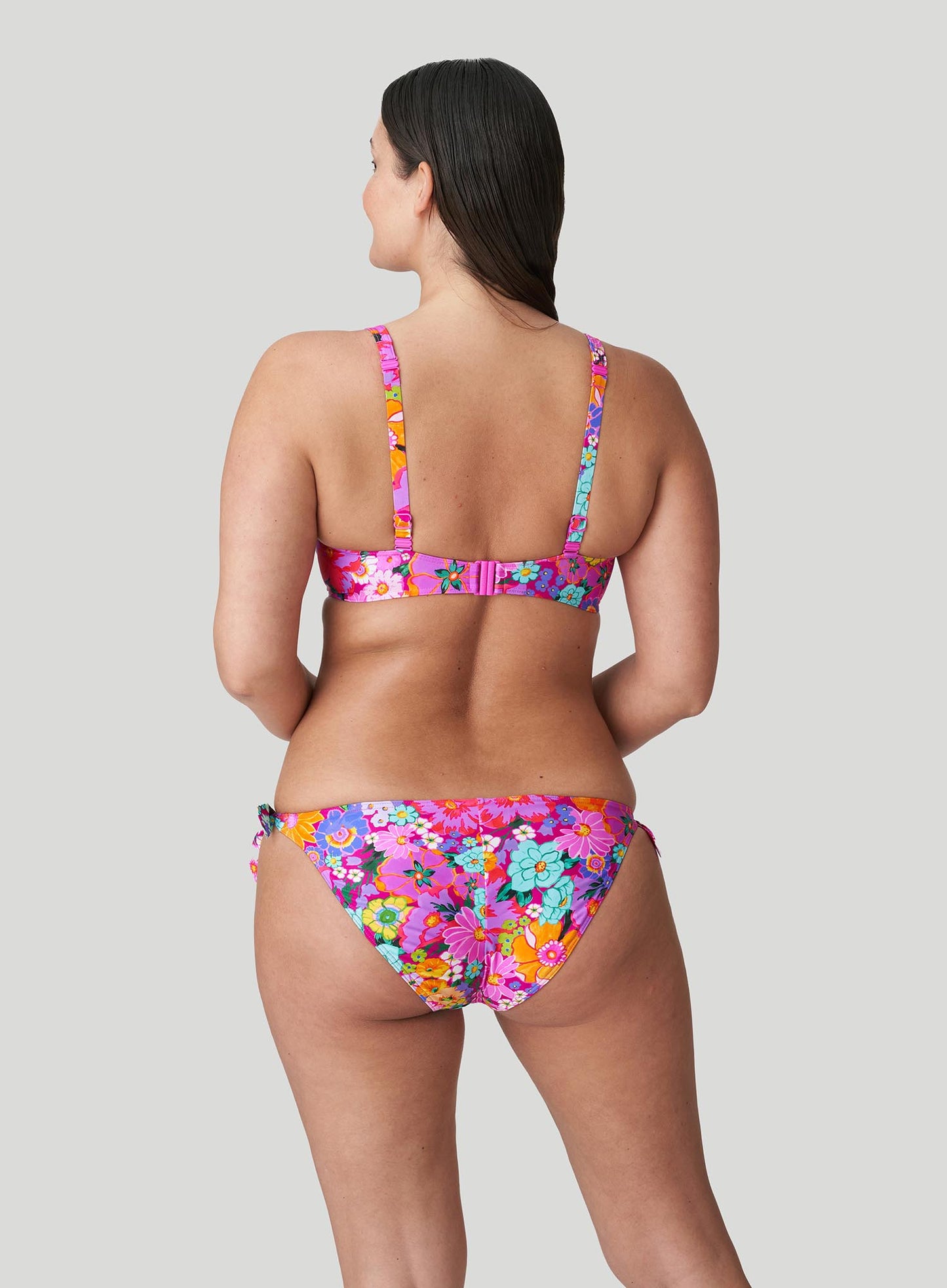 PrimaDonna Swimwear: Najac Half Padded Plunge Bikini Top Floral Explosion
