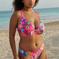 PrimaDonna Swimwear: Najac Half Padded Plunge Bikini Top Floral Explosion