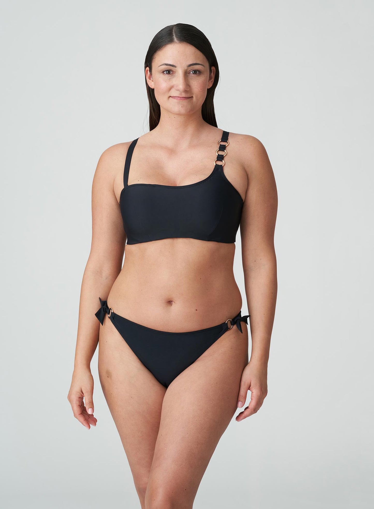 PrimaDonna Swimwear: Damietta Padded Strapless Bikini Top Black