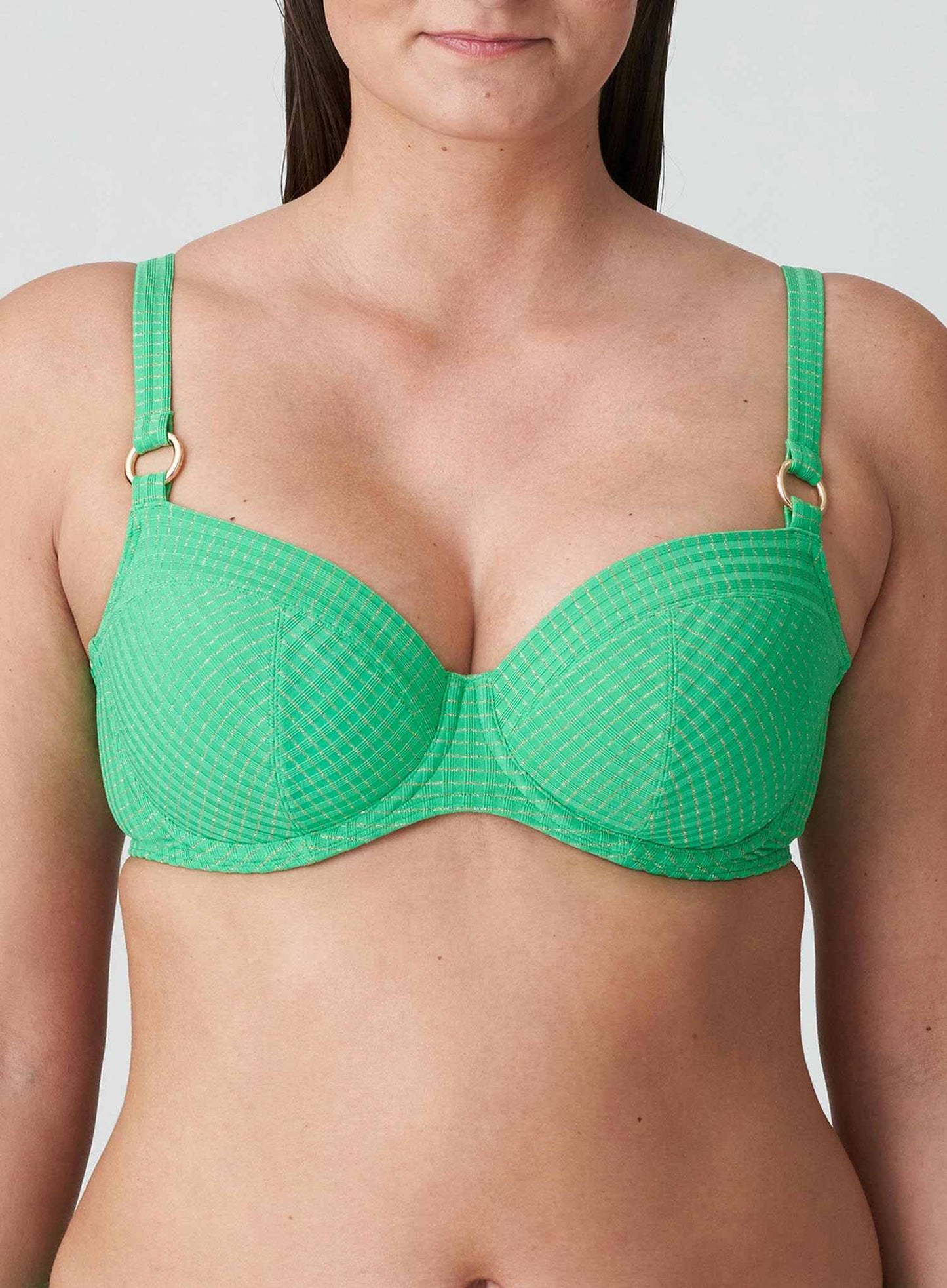 PrimaDonna Swimwear: Maringa Full Cup Bikini Top Lush Green