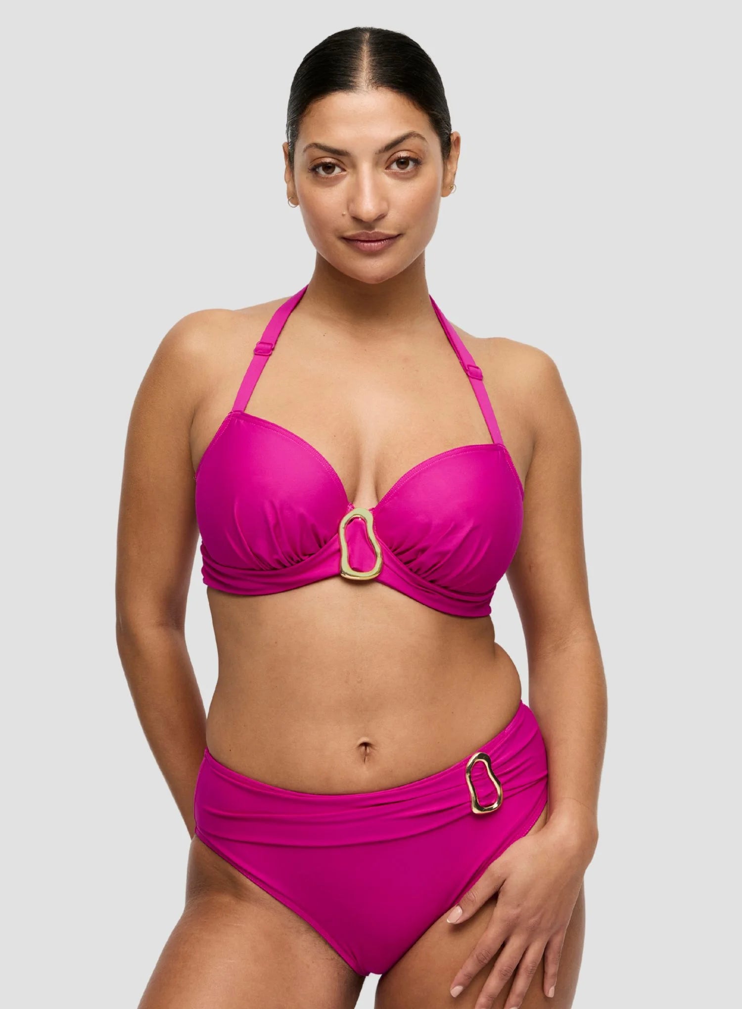 Primadonna Swim: Uvita Full Bikini Briefs Deep Magenta